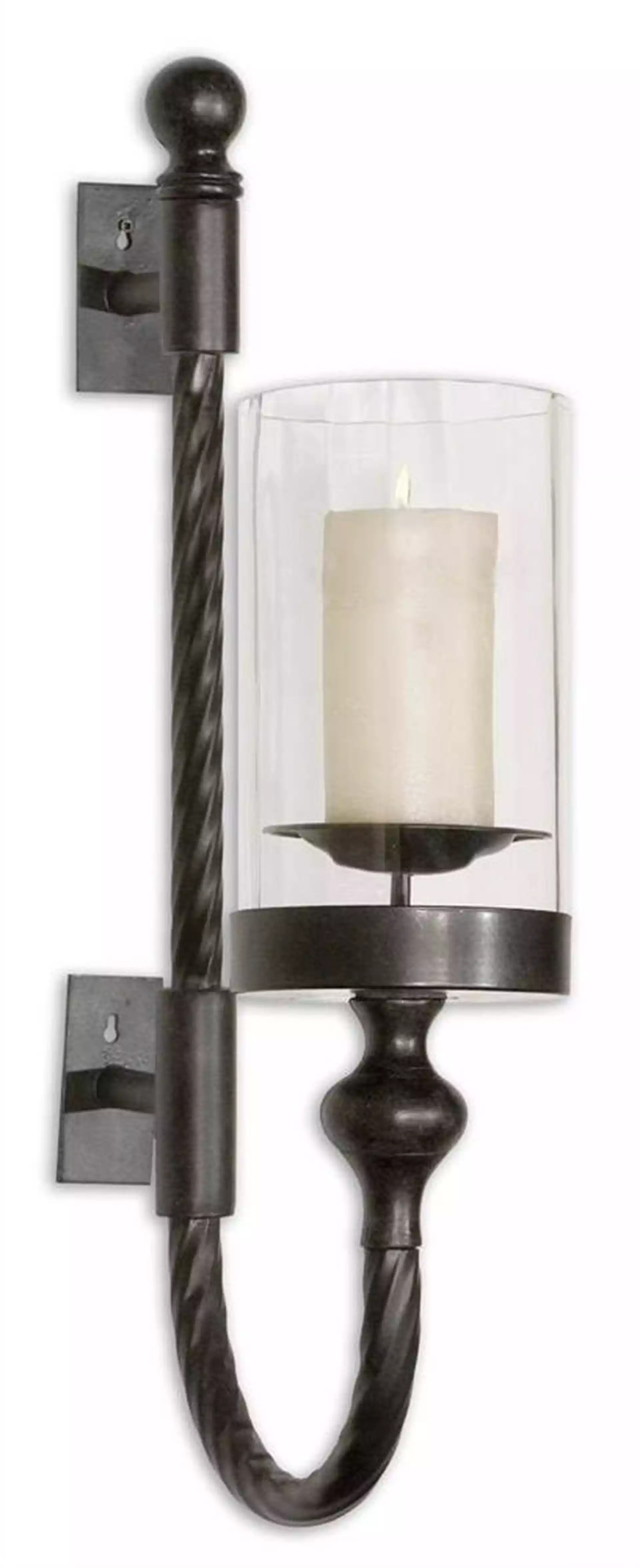 Garvin Twist Candle Holder Wall Sconce