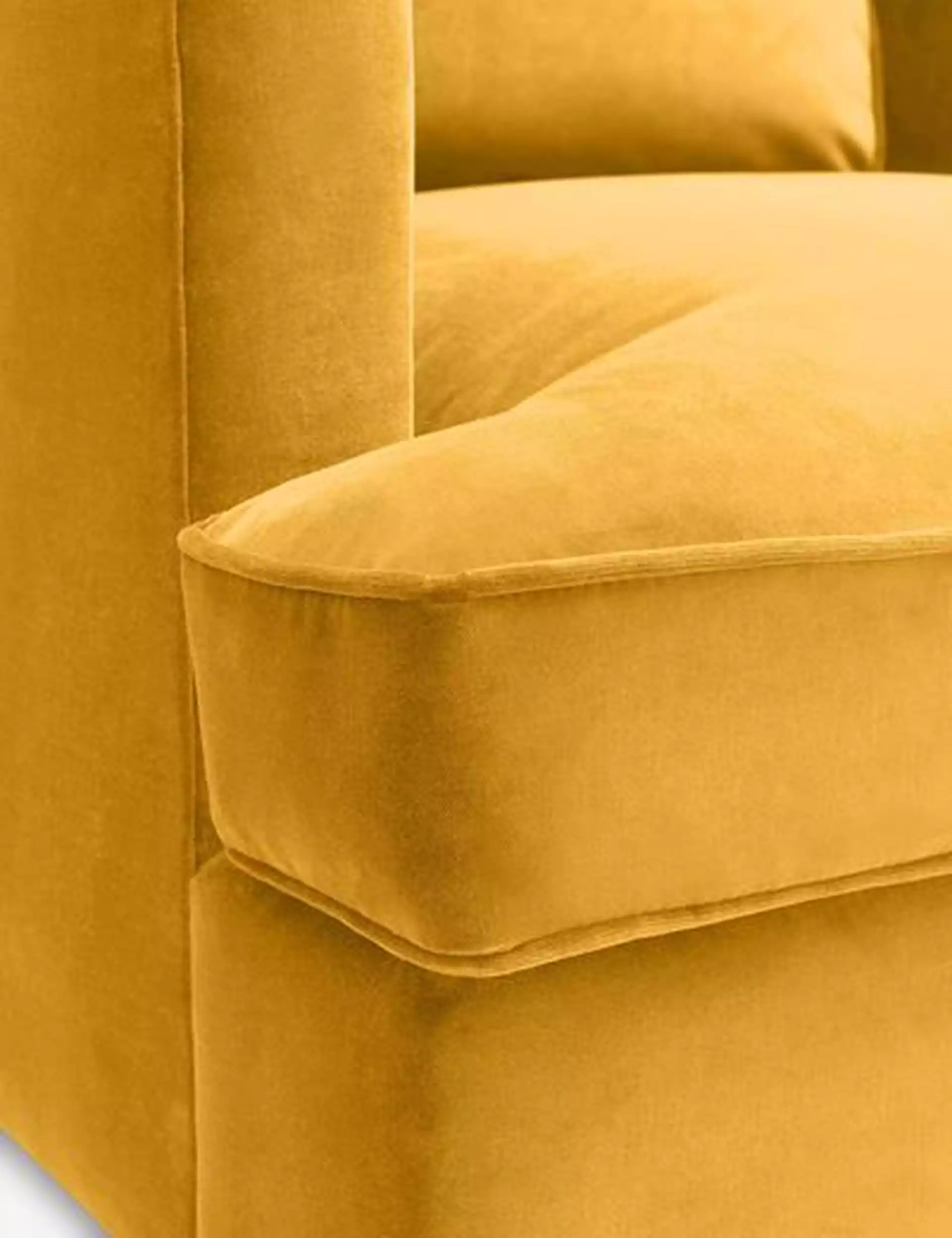 Belmont Velvet Chair, Goldenrod By Ginny Macdonald