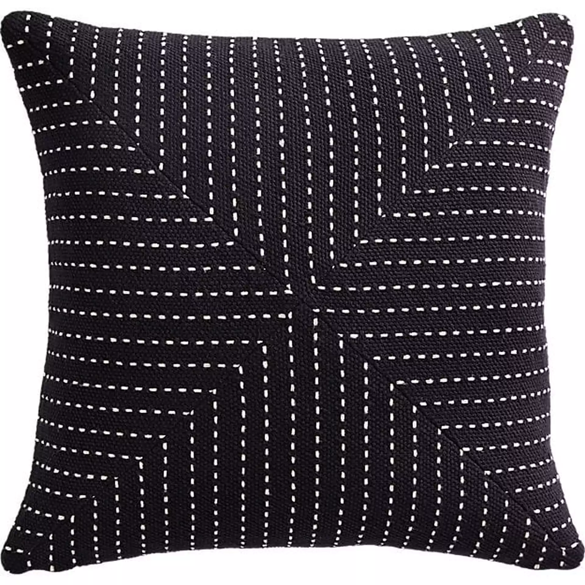 Clique Pillow, Down-Alternative Insert, Black, 20" x 20"