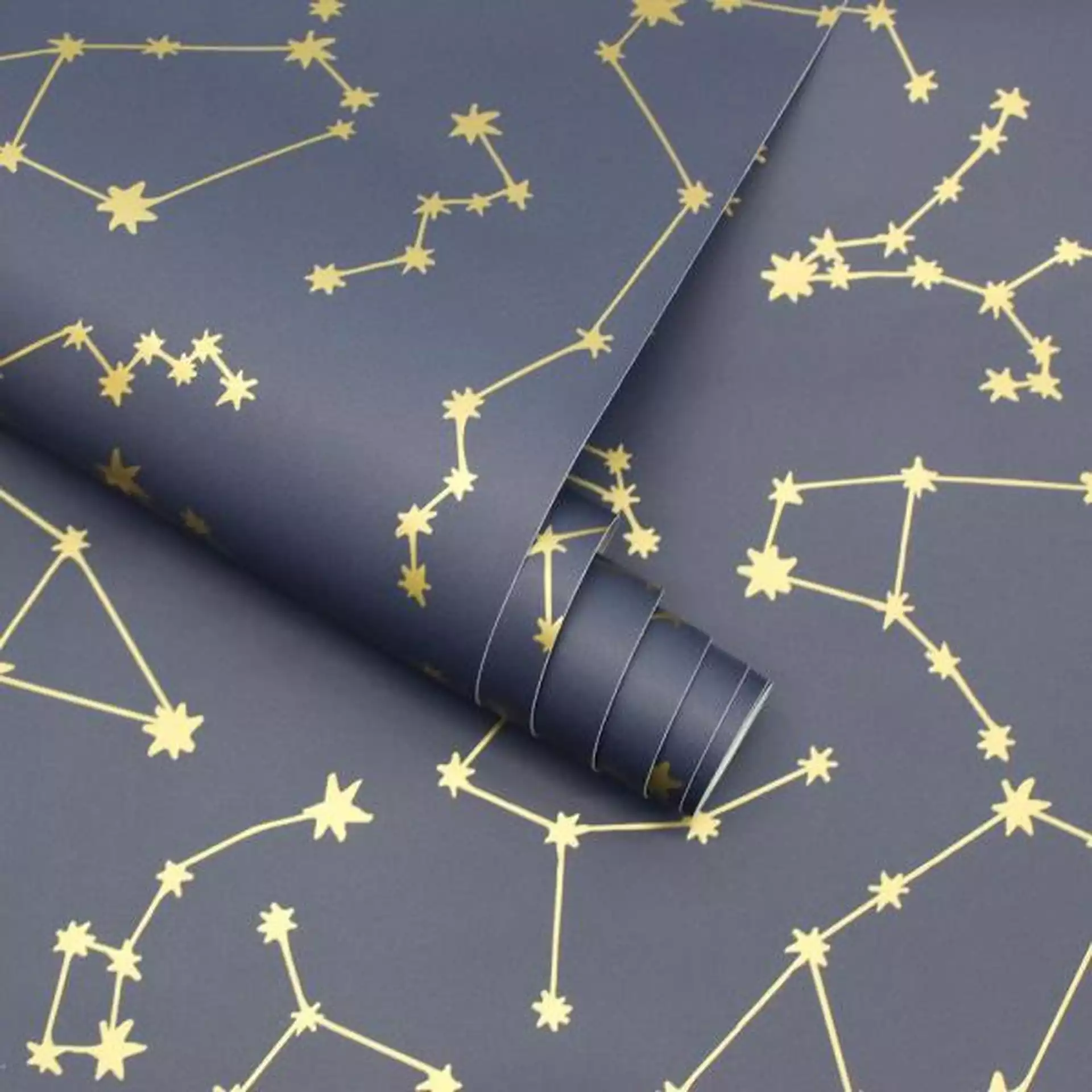 Novogratz Constellations Navy Peel and Stick Wallpaper, 28 Sq. Ft.
