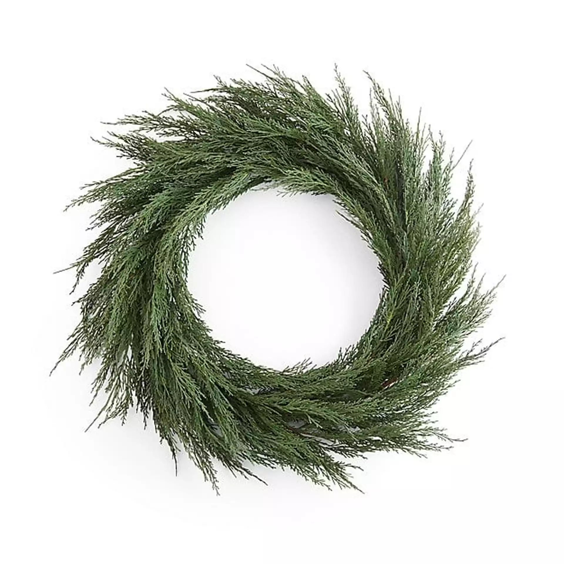 Faux Cypress Wreath, 26"