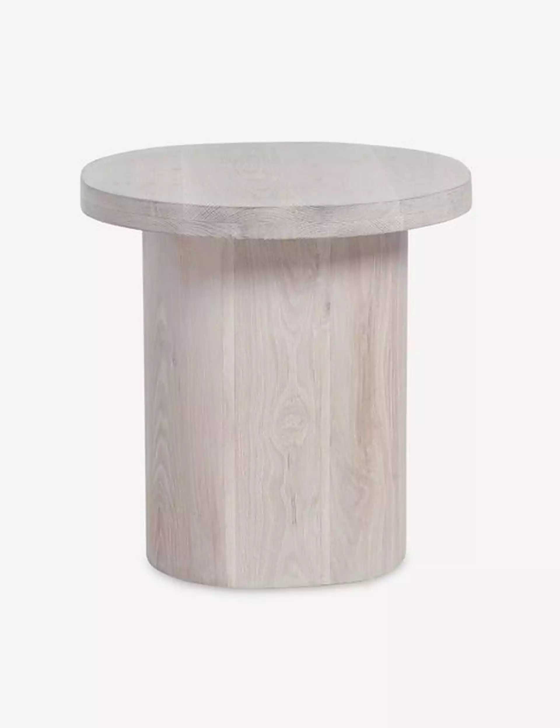 Luna Side Table, Washed Oak