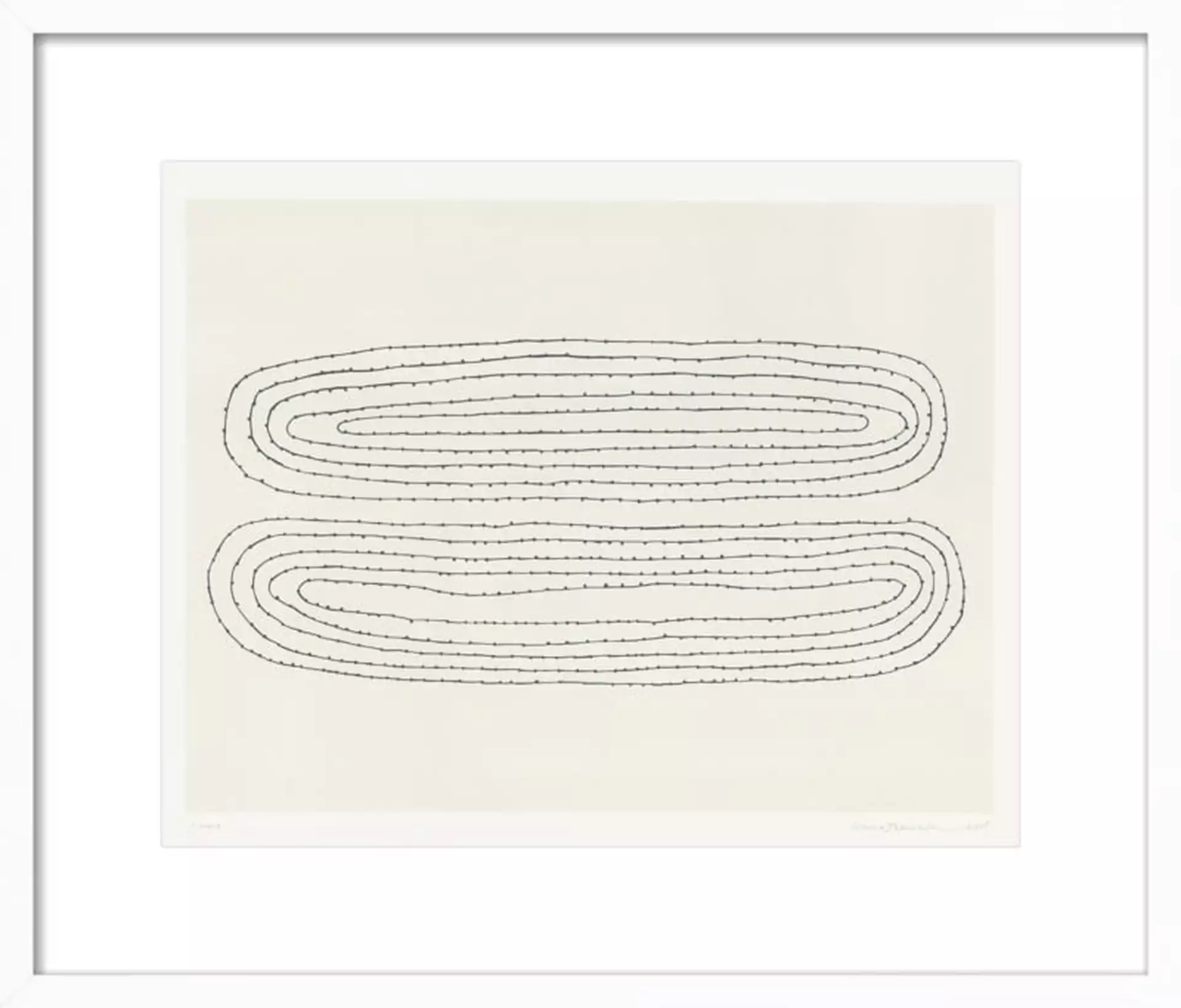 Looped Art Print, White Frame, 24" x 20"