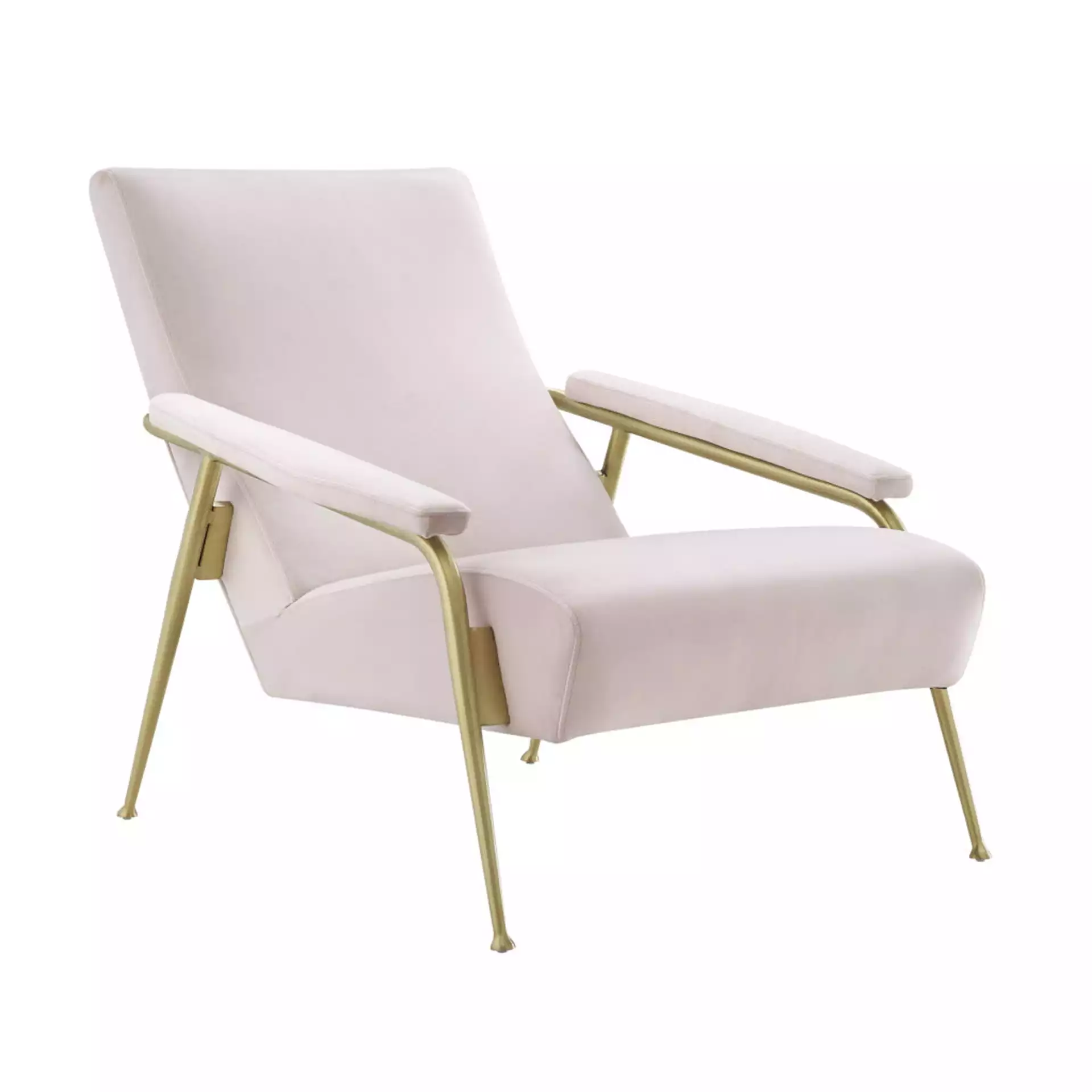 Abrielle Blush Velvet Chair