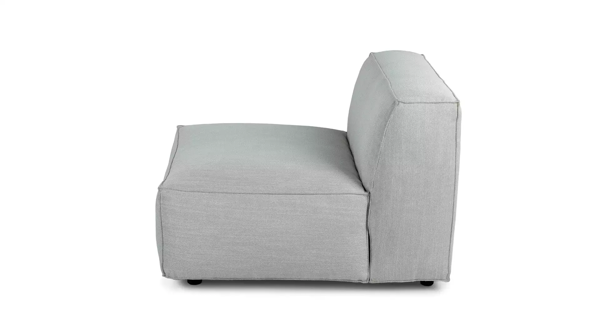Solae Hush Gray Center Armless Chair Module