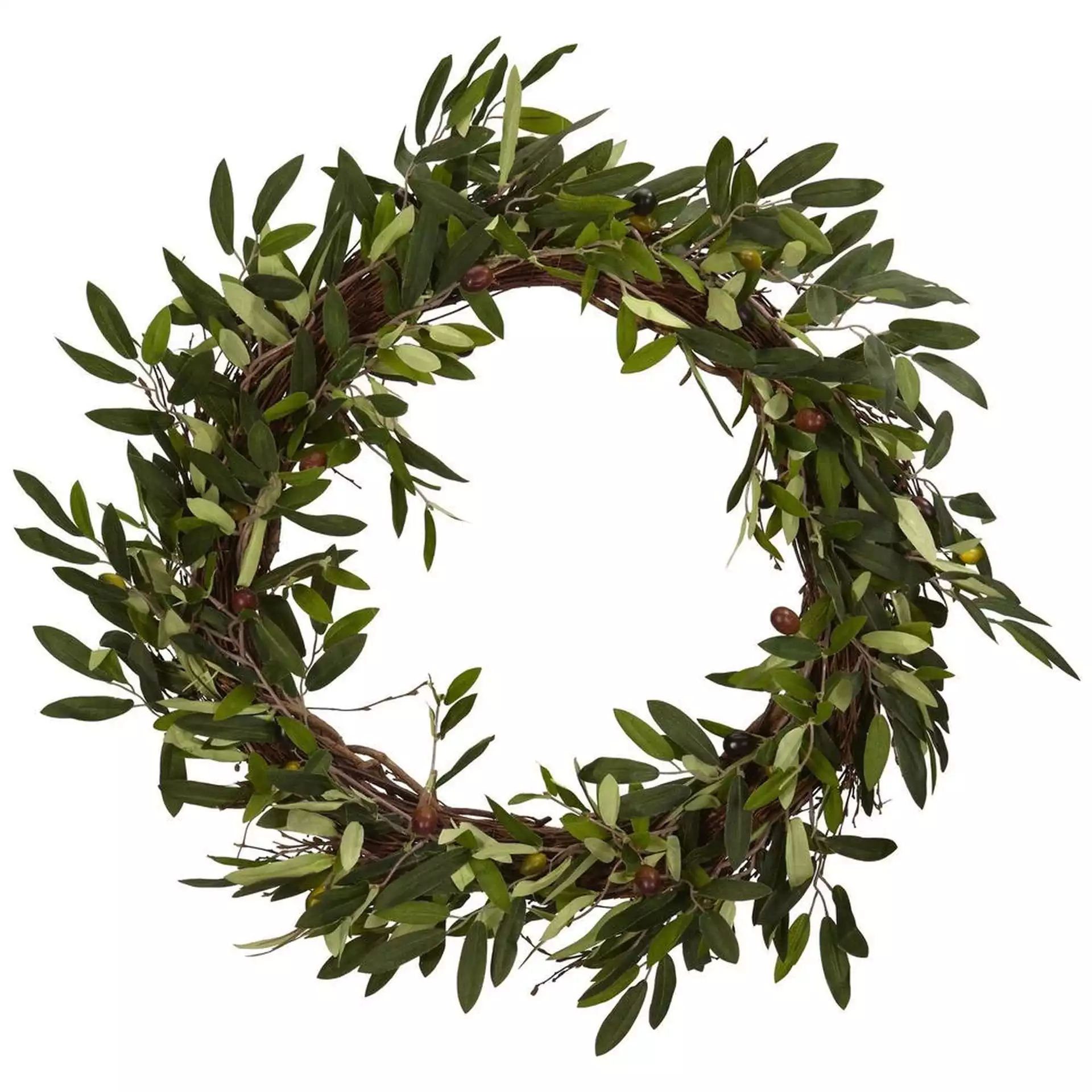 Faux Olive Wreath, 20"