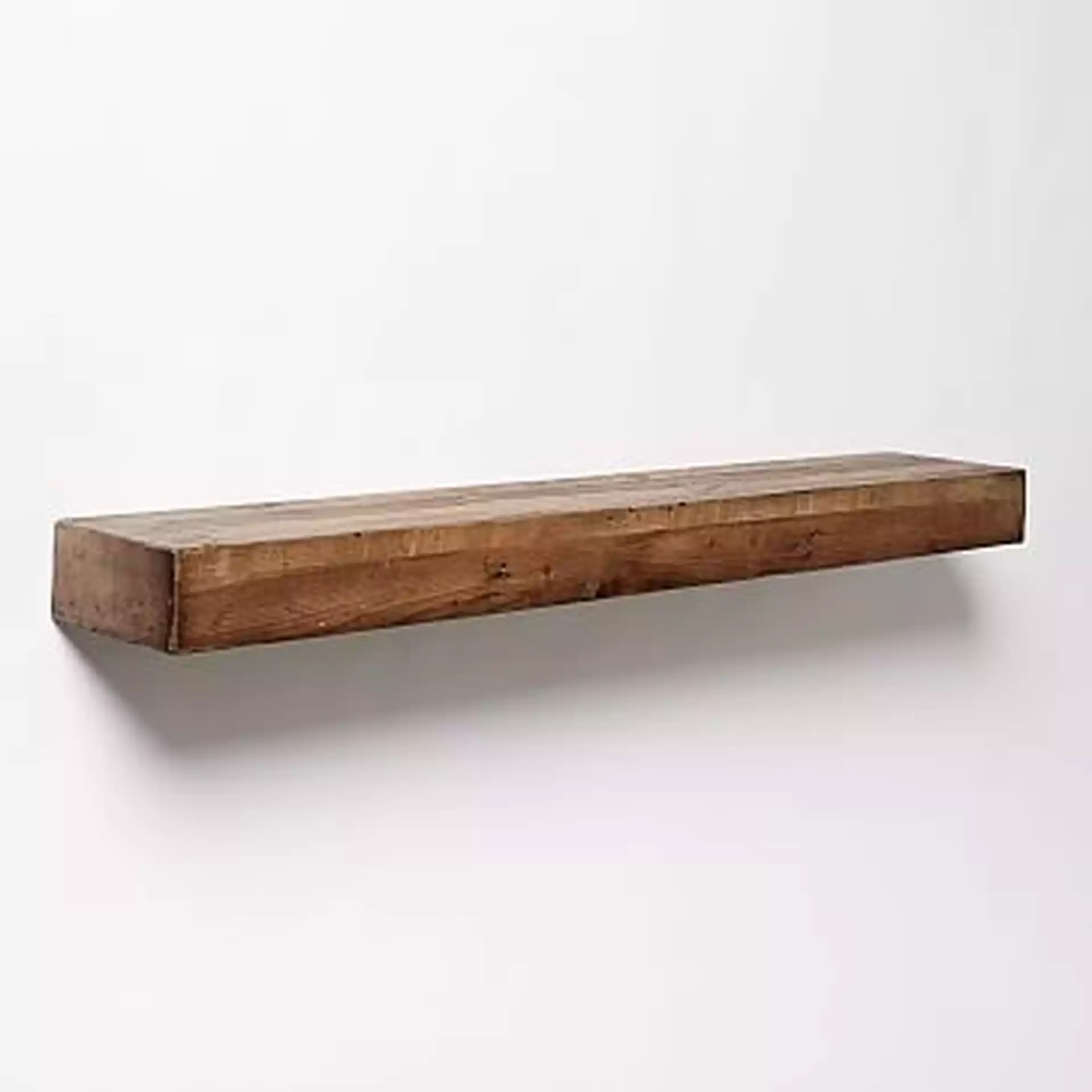 Reclaimed Wood Floating Shelf, 4', Reclaimed Pine