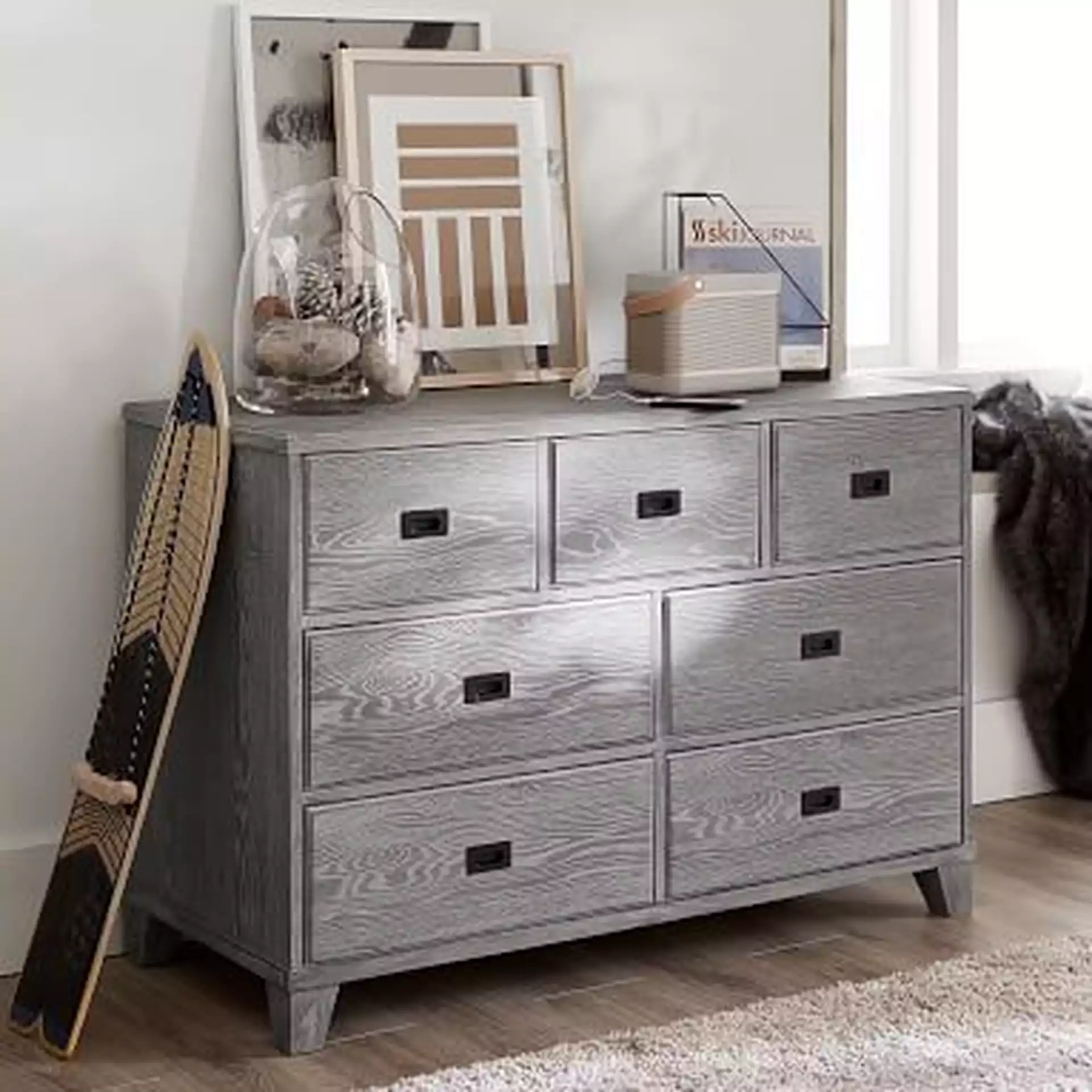 Findley Wide Dresser, Smoked Charcoal