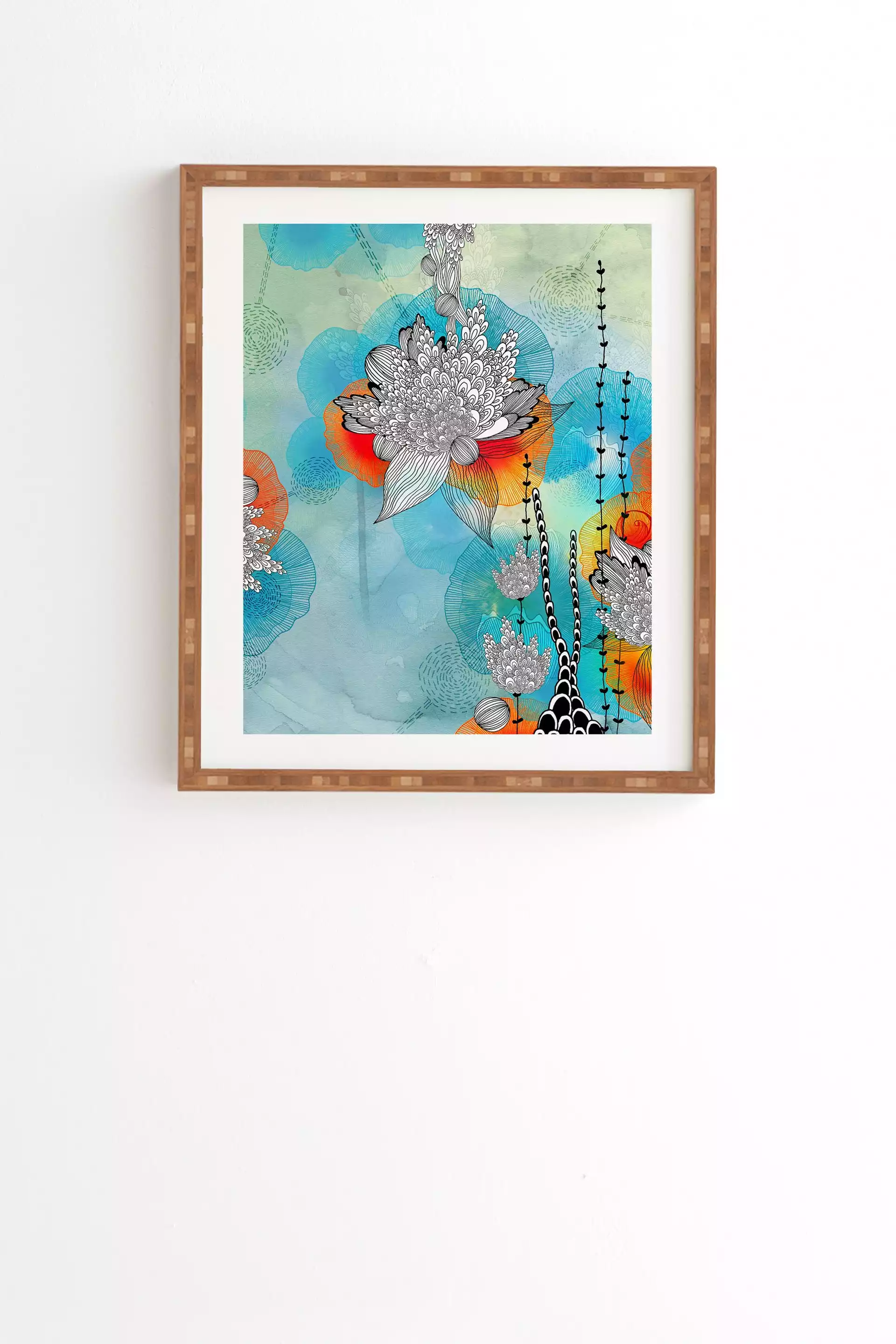 Iveta Abolina Coral Framed Wall Art - 11" x 13"