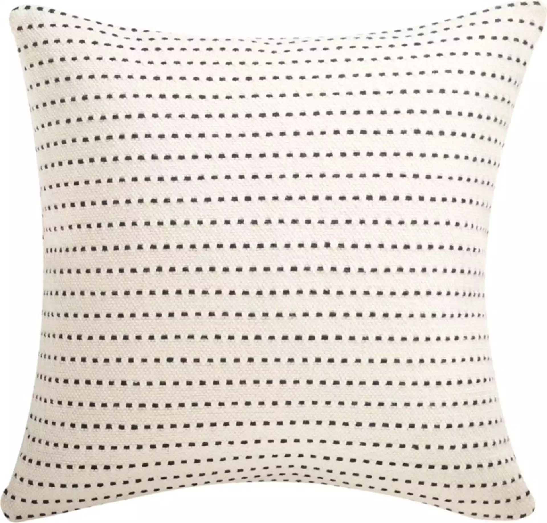 Clique Pillow, Feather-Down Insert, White, 20" x 20"