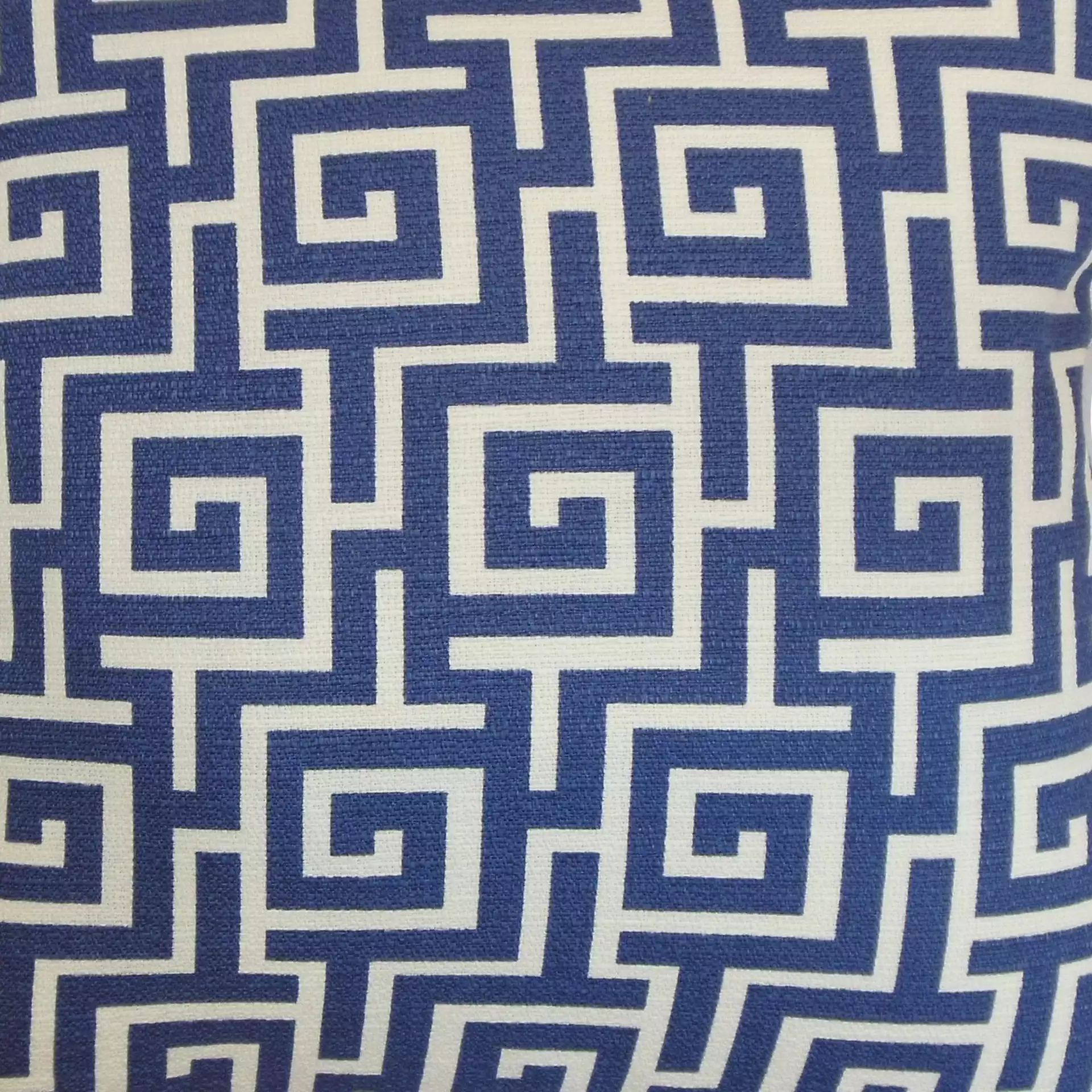 Warder Geometric Pillow Blueberry, 18" x 18" down insert