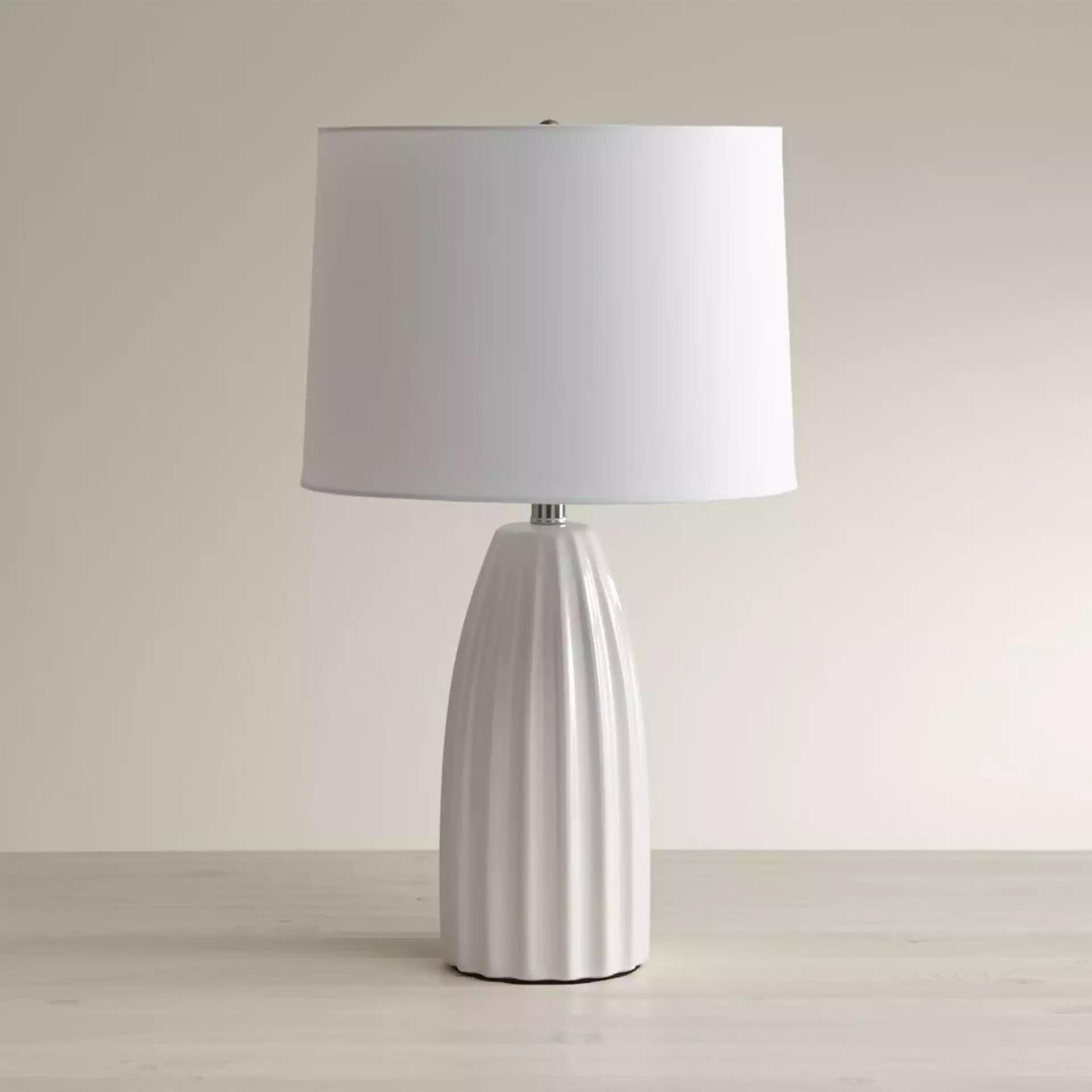 Ella Table Lamp, White