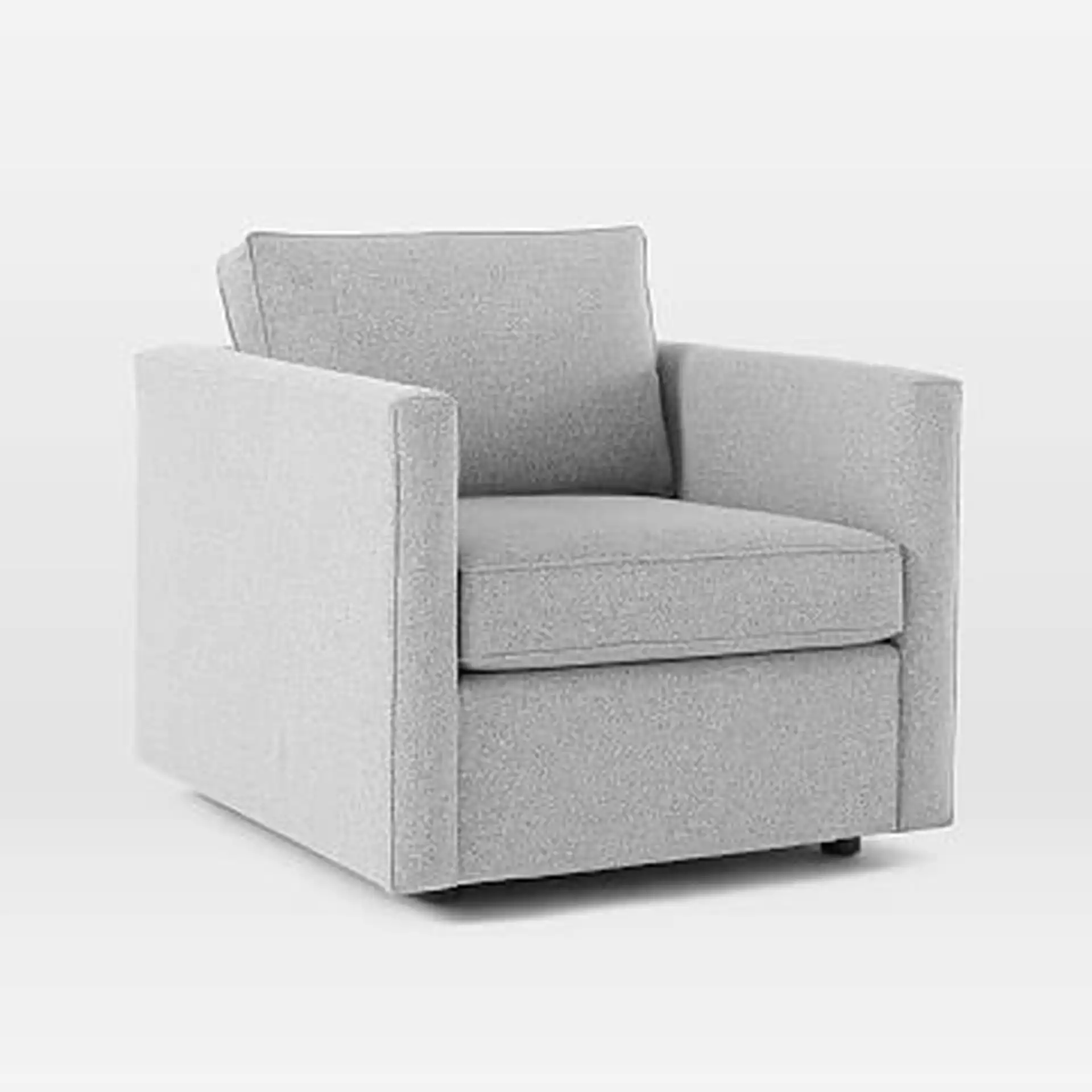 Harris Chair, Poly , Chenille Tweed, Storm Gray, Concealed Supports