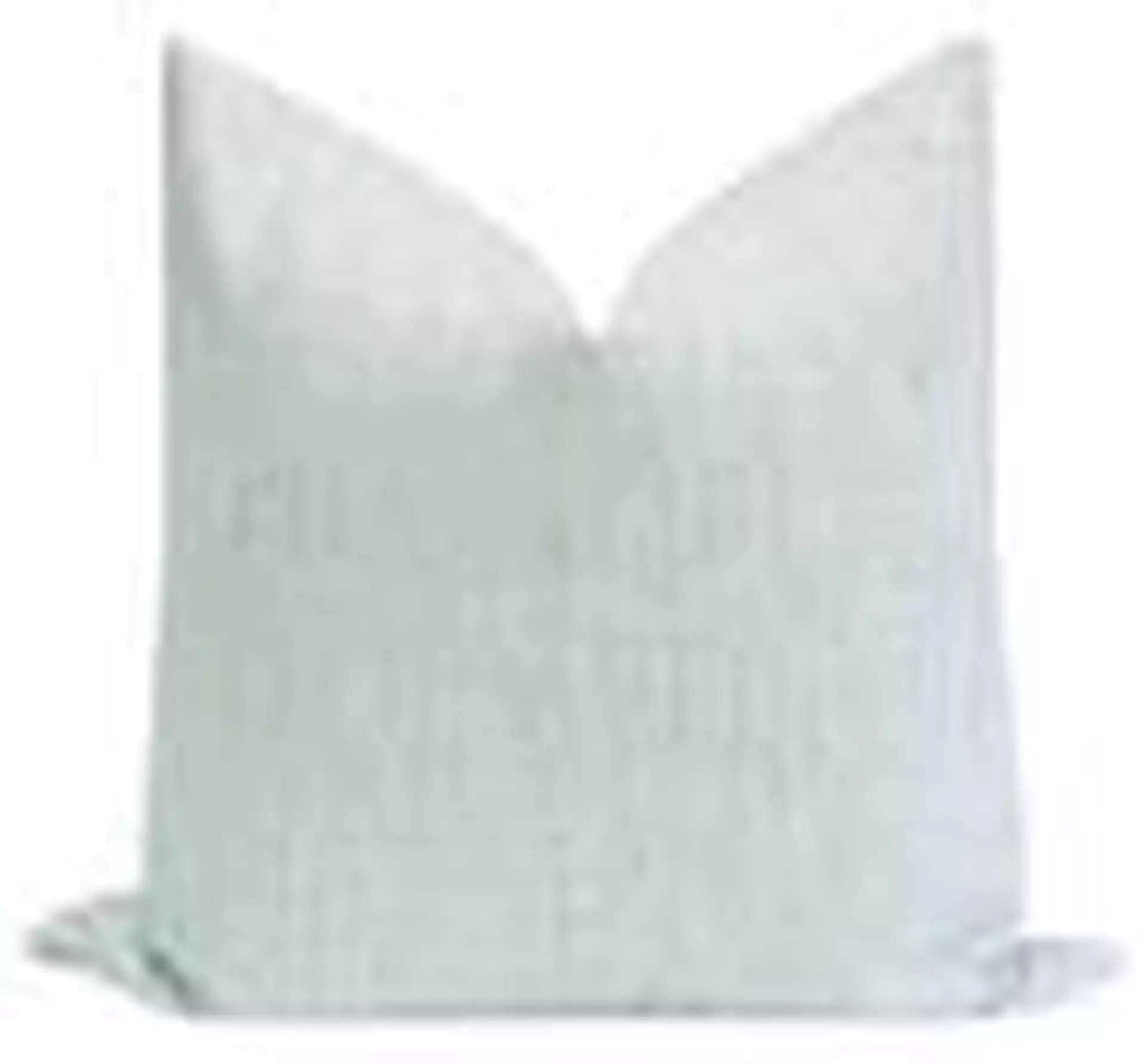 Metallic Linen Pillow Cover, Spa Blue, 18x18''