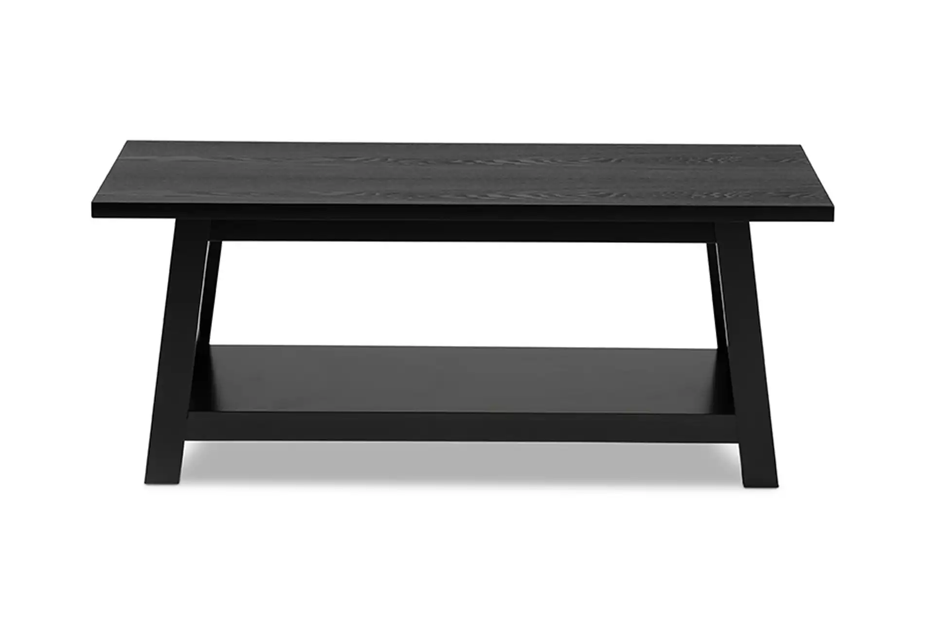 Baxton Studio Germain Modern and Contemporary Black Finished Wood Coffee Table