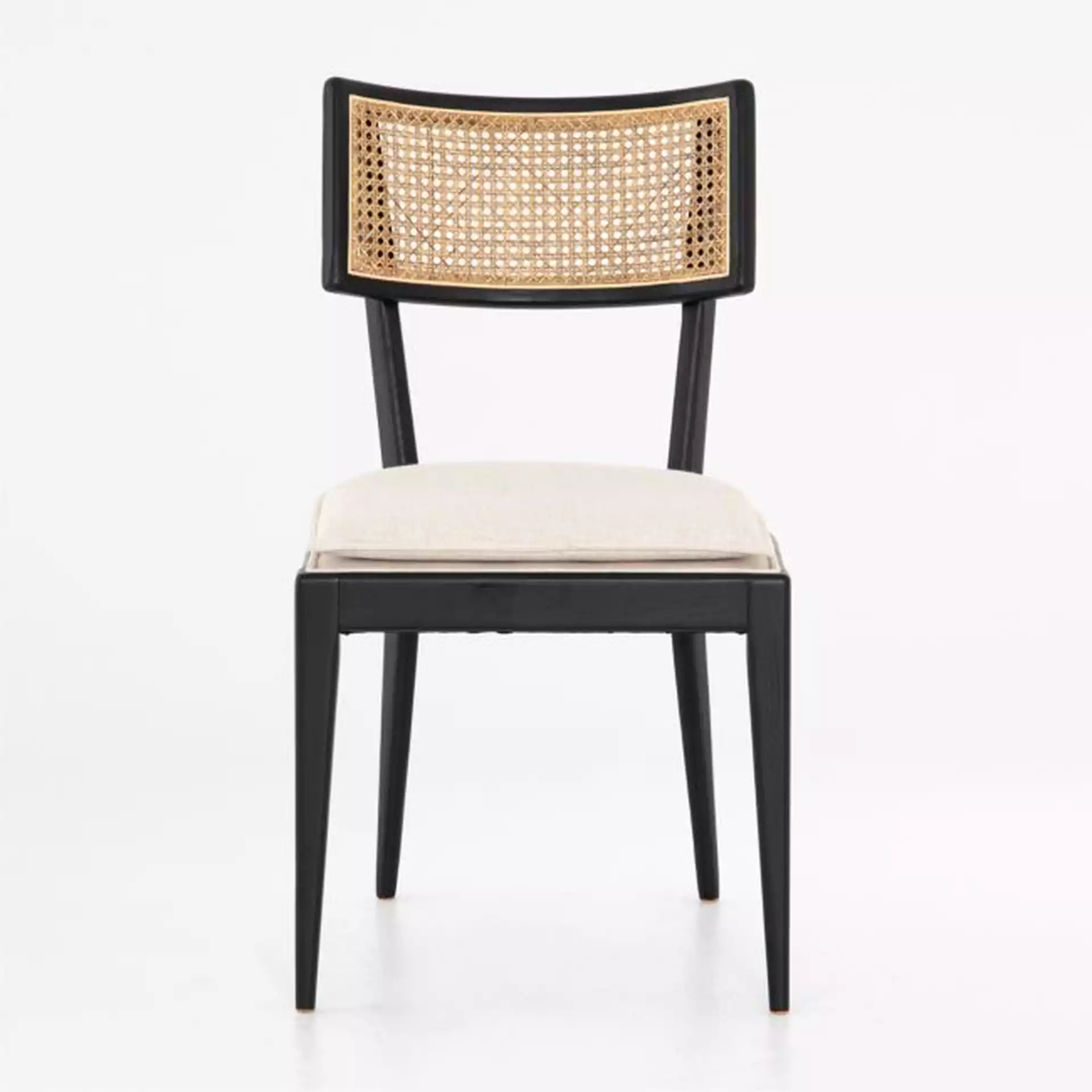 Libby Cane Dining Chair, Black