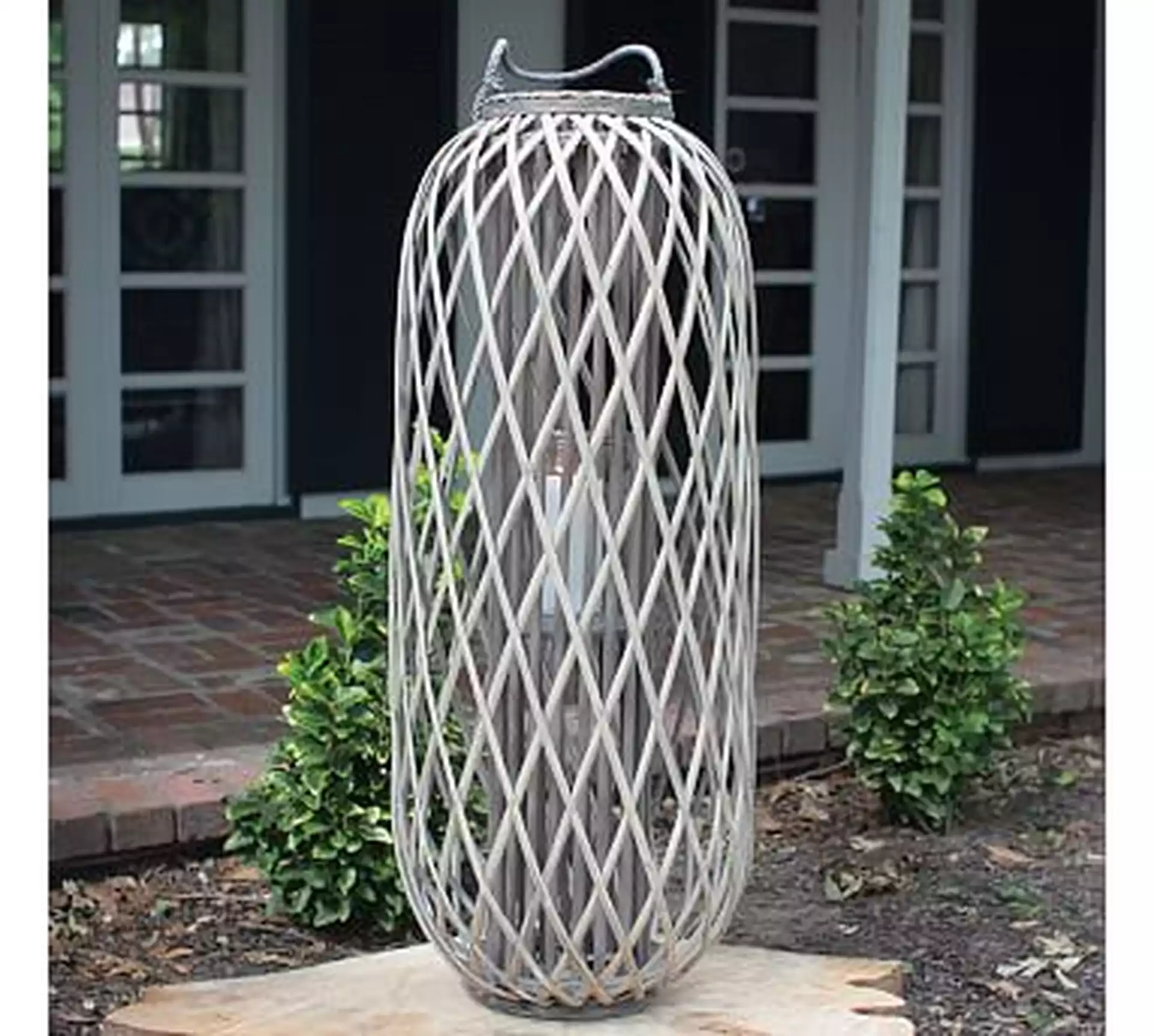 Tall Willow Lanterns - Gray, Large