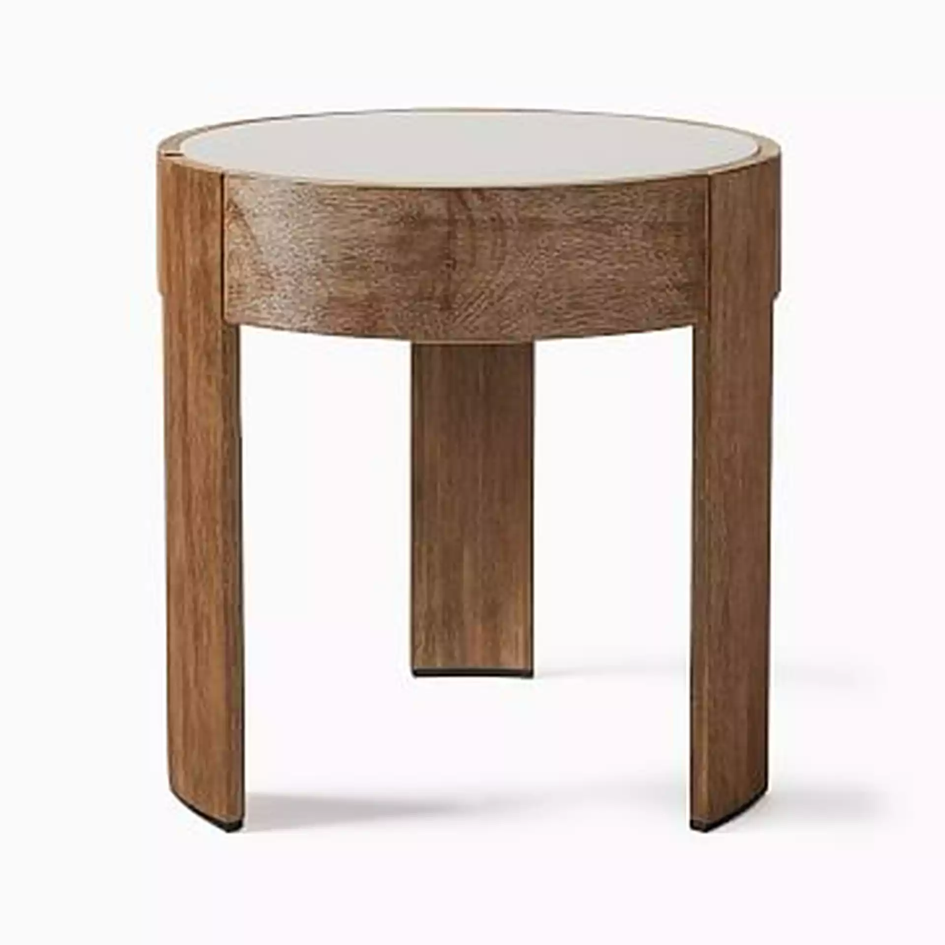Portside Round Concrete Side Table, Concrete, (Set of 2)