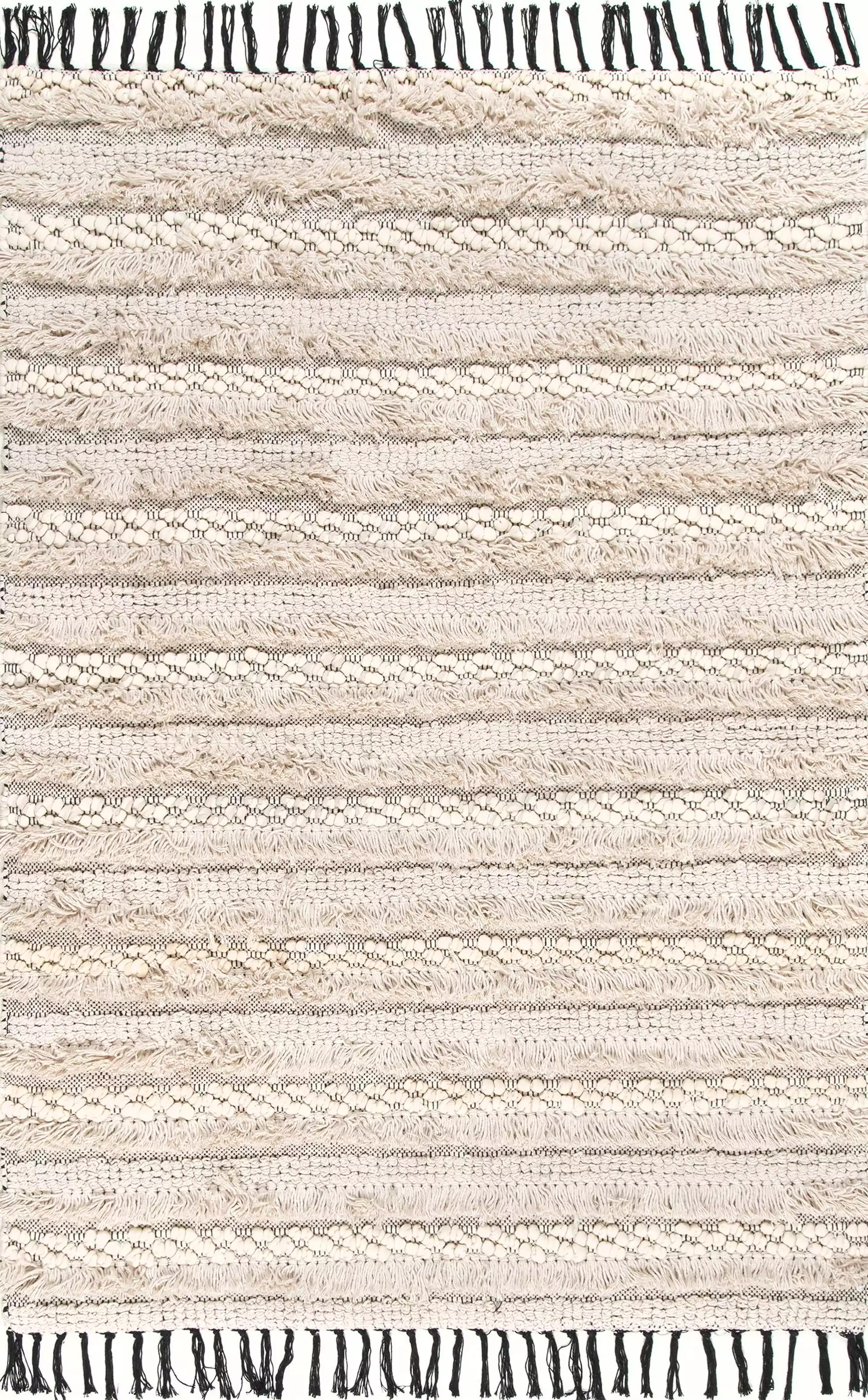  Handmade Emerita Tassel Shag Area Rug