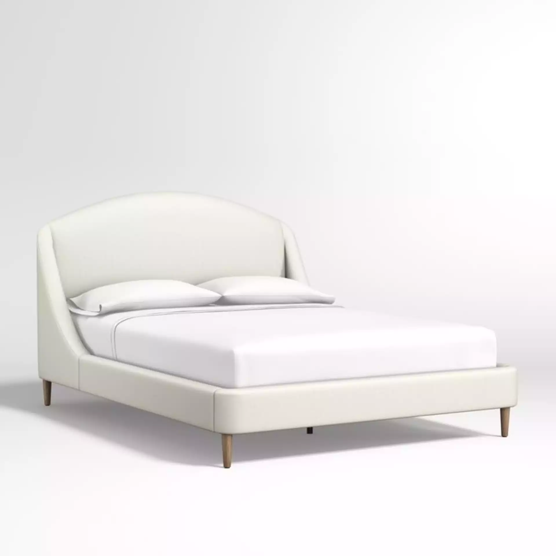 Lafayette Ivory Upholstered King Bed without Footboard
