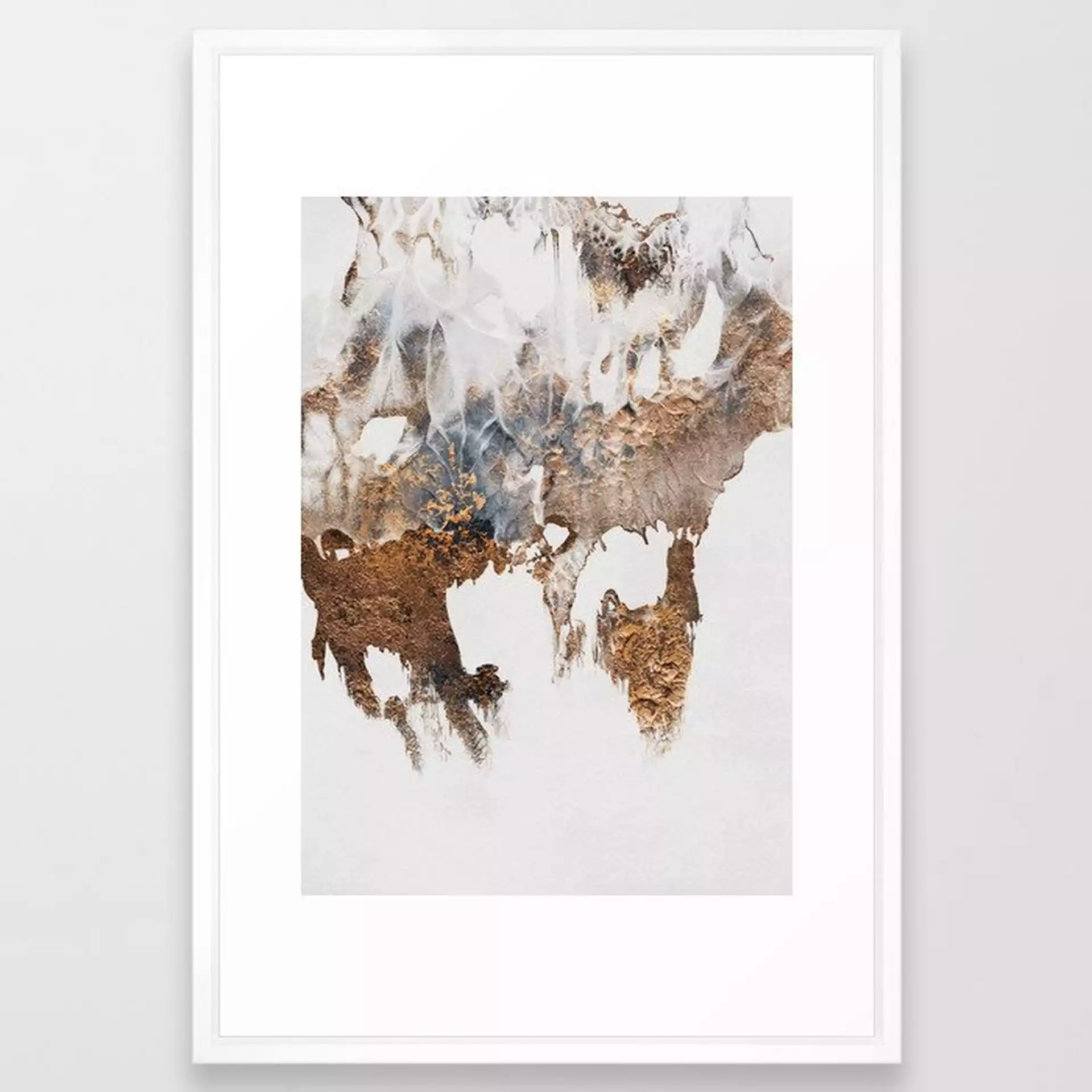 Reflect Framed Art Print by Elisabeth Fredriksson - Vector White - LARGE (Gallery)-26x38