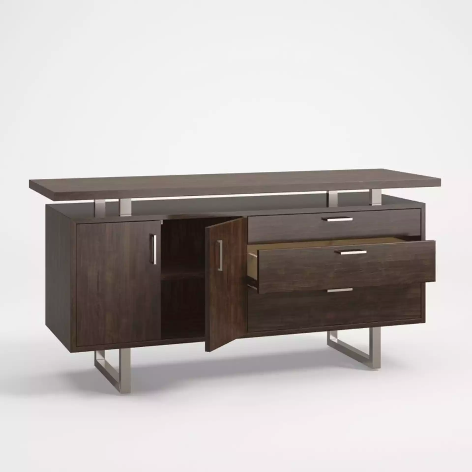 Clybourn Charcoal Cherry Credenza