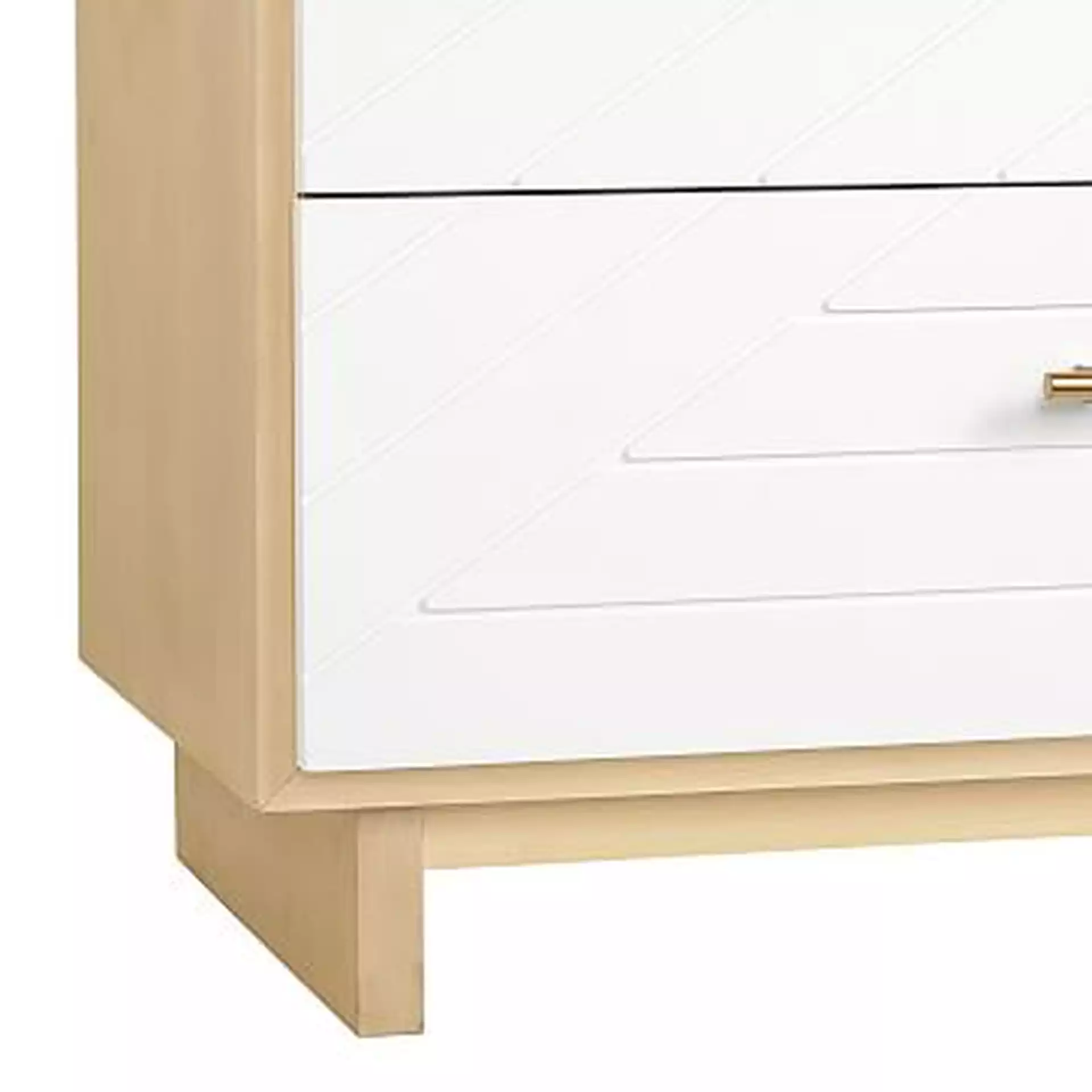 Cora Carved Changing Table, Natural/Simply White, WE Kids