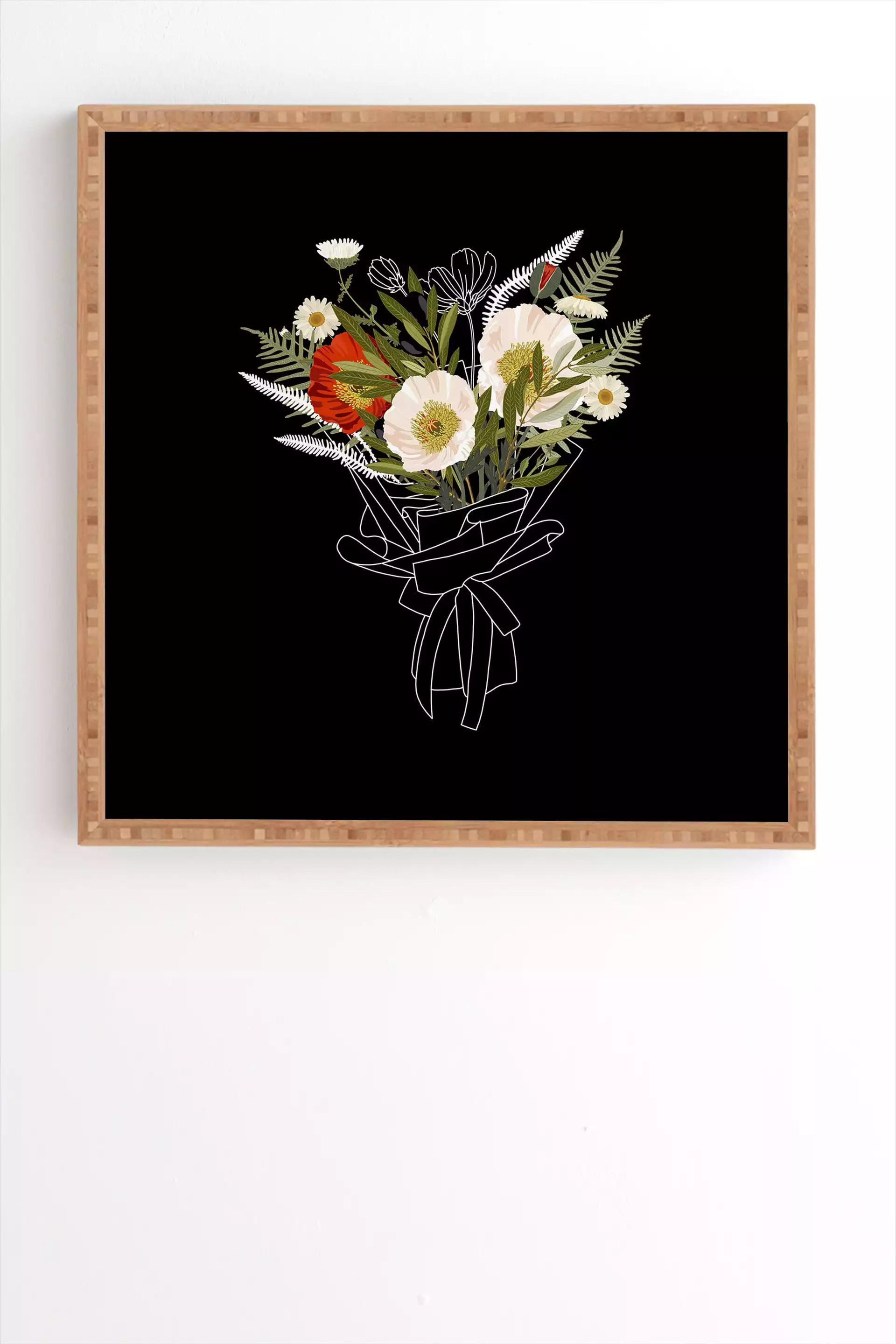 Iveta Abolina Cora Poppy Framed Wall Art - 8" x 9.5"