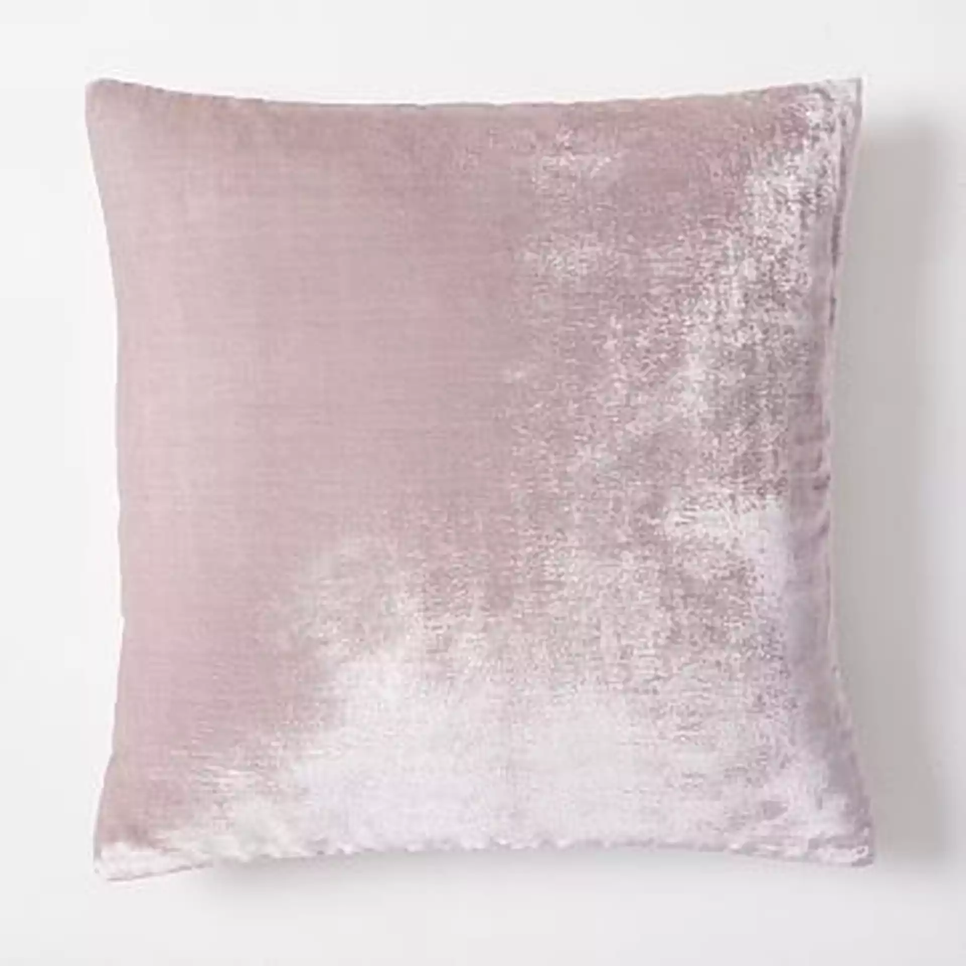 Lush Velvet Pillow Cover, 24"x24", Washed Ruby