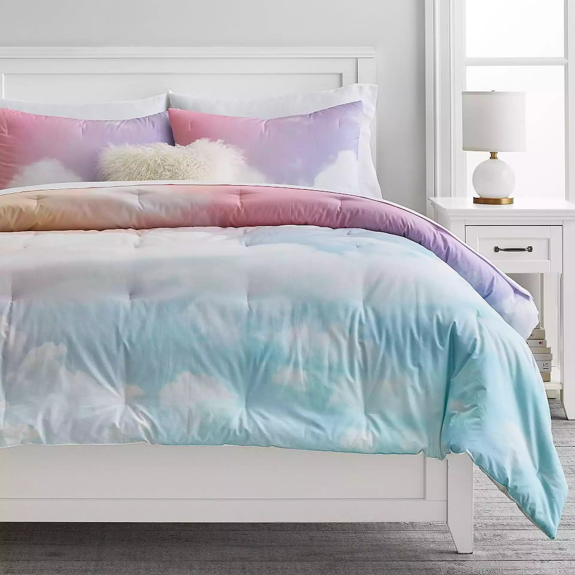 Rainbow Sky Comforter, Full/Queen, Rainbow Multi
