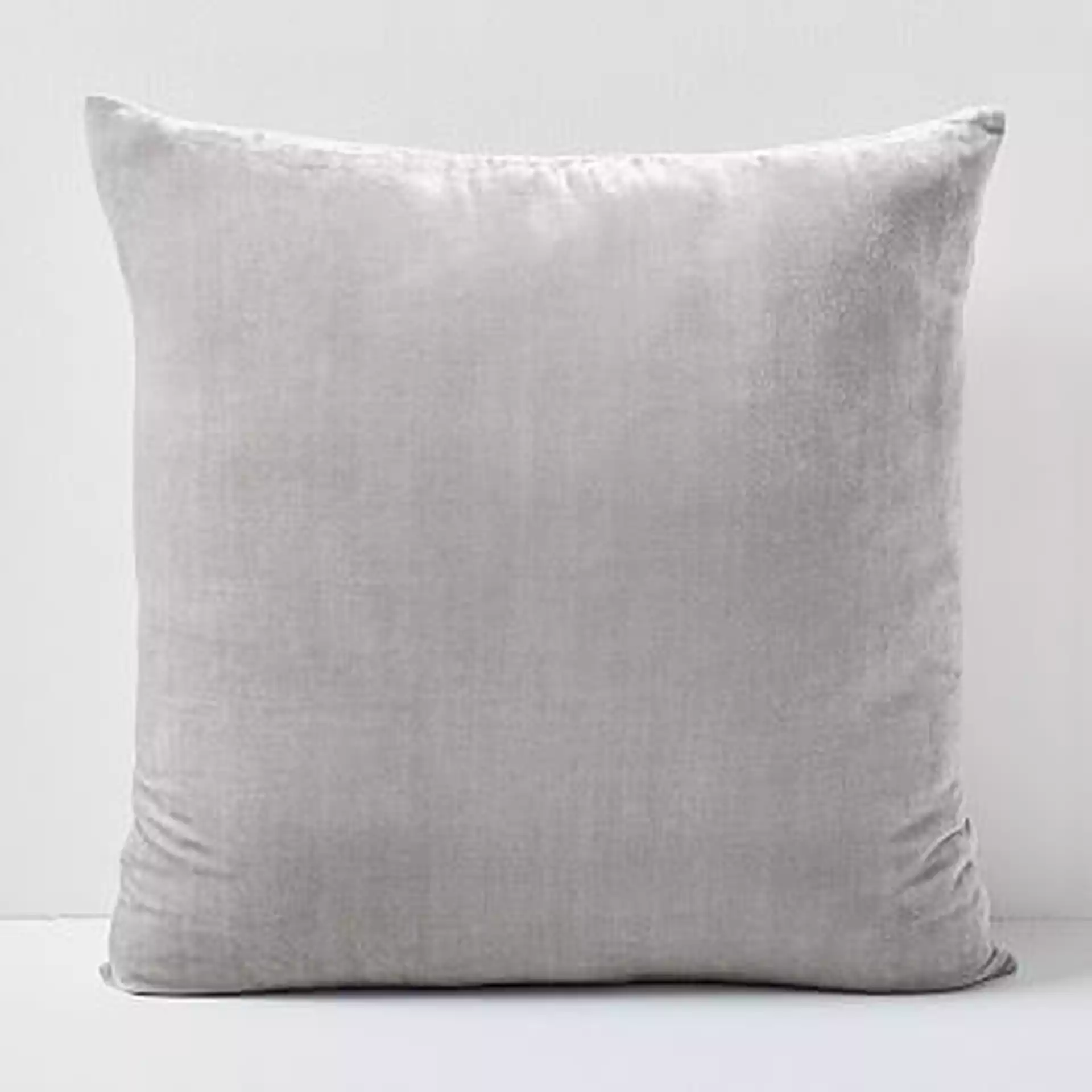 Lush Velvet Pillow Cover, 16"x16", Pearl Gray