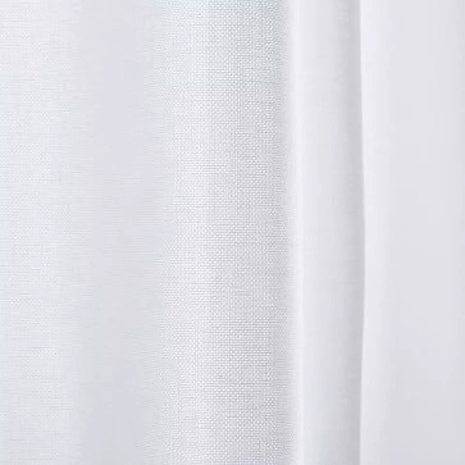 Cotton Canvas Curtain with Cotton Lining, White, 48"x84", Set of 2