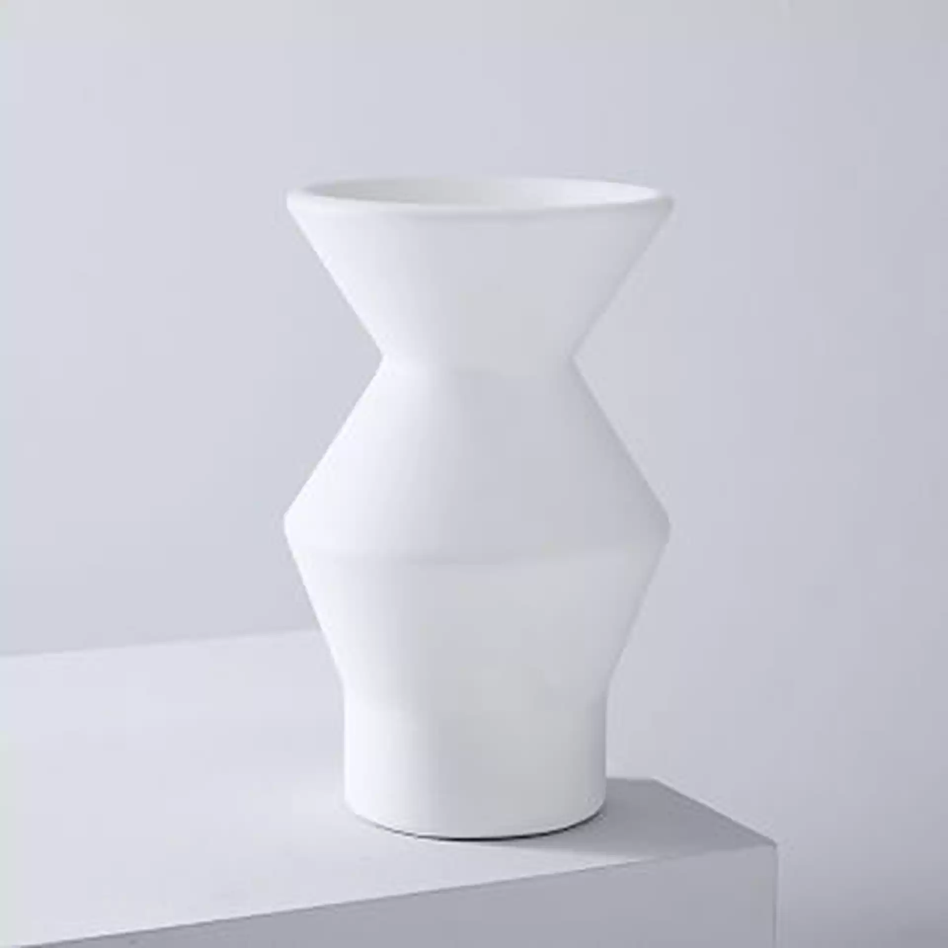 Totem Vase, 6", White