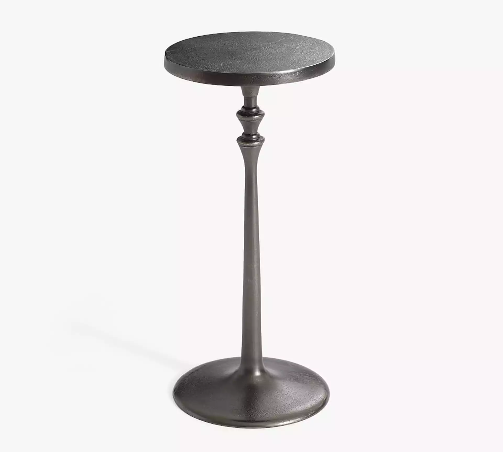 Round 9.5" Metal Cocktail Table, Bronze