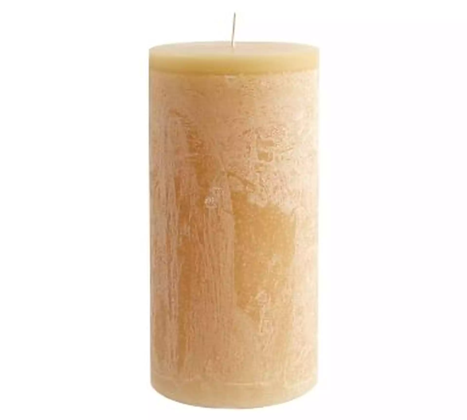 Scented Timber Pillar Candles, Ivory, Honeysuckle, 4" x 4.5"