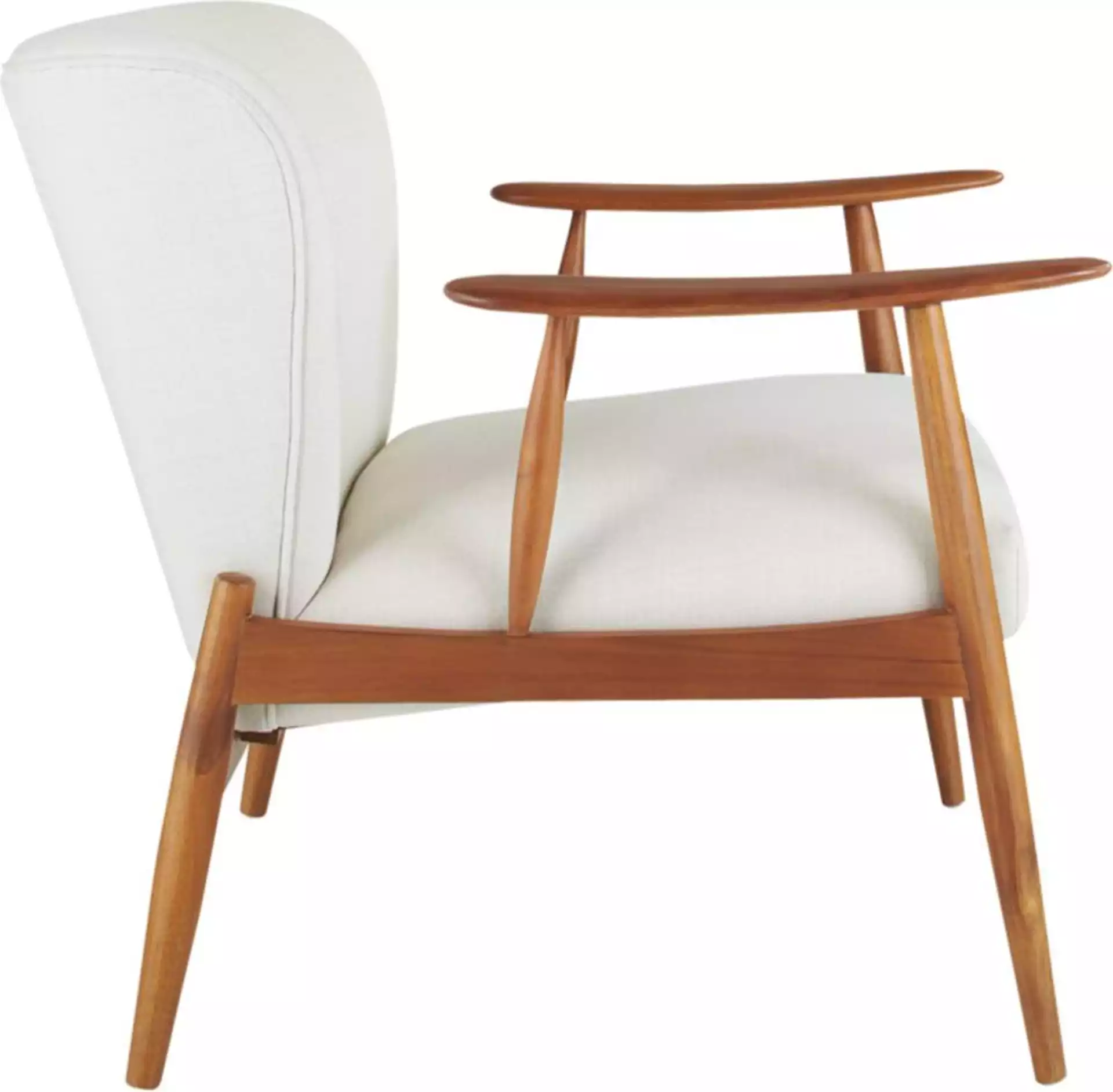 Troubadour Wood Frame Chair, Natural