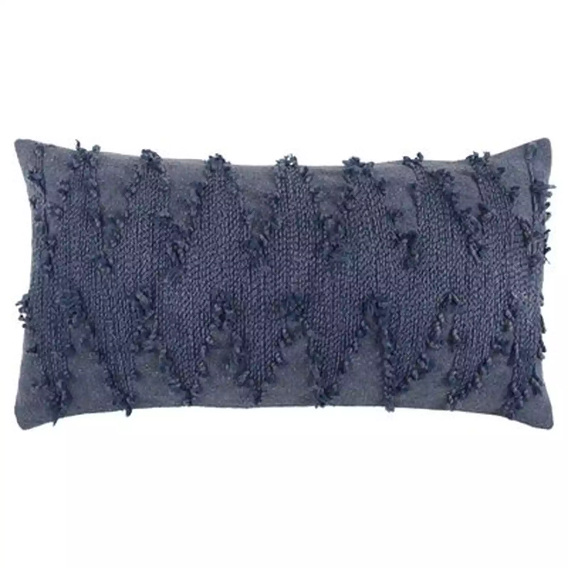 Horrell Cotton Lumbar Pillow Cover & Insert, Blue, 26" x 14"