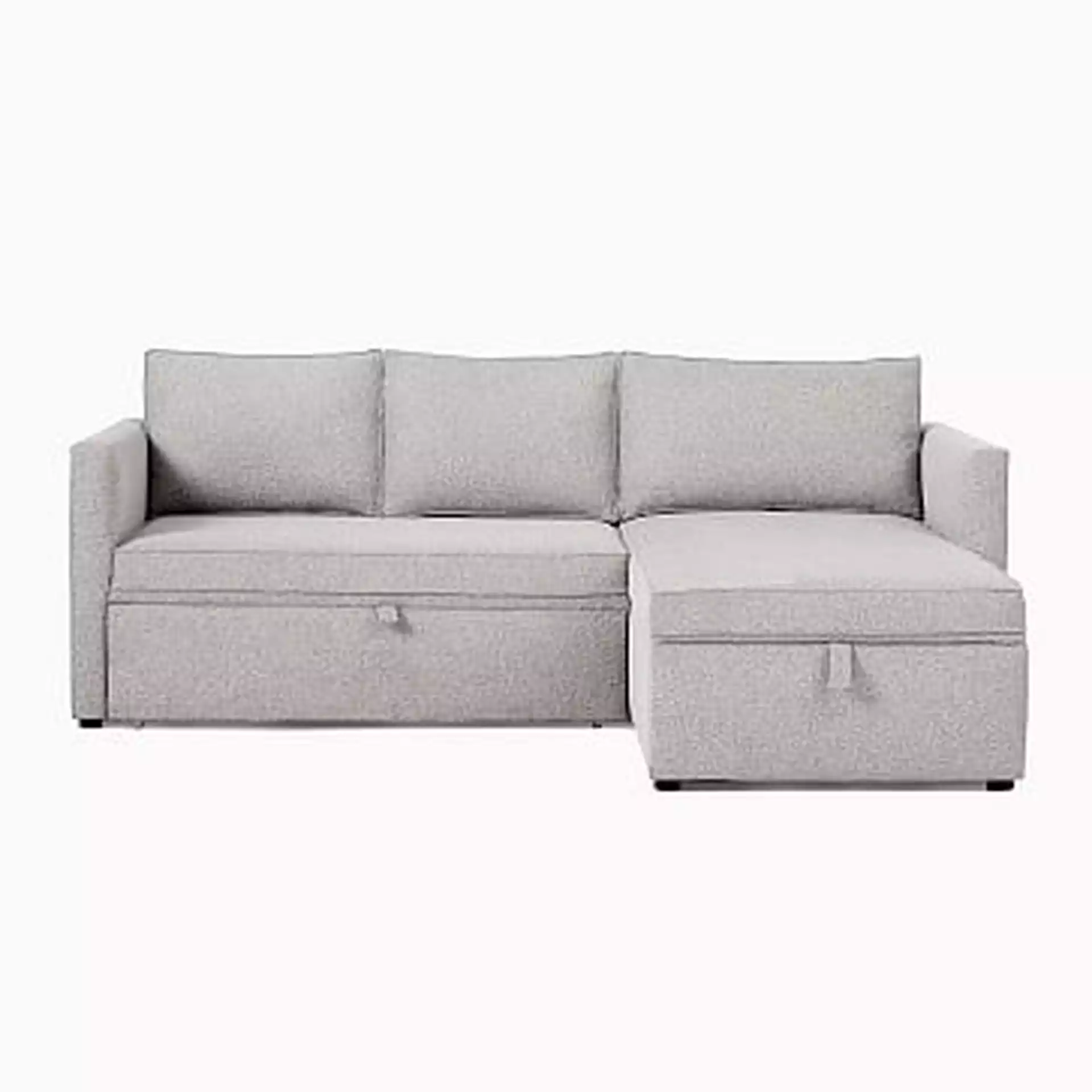 Harris Set 43: RA Pop-Up Sleeper, LA Pop-Up Storage Chaise, Poly, Twill, Sand, Concealed Supports