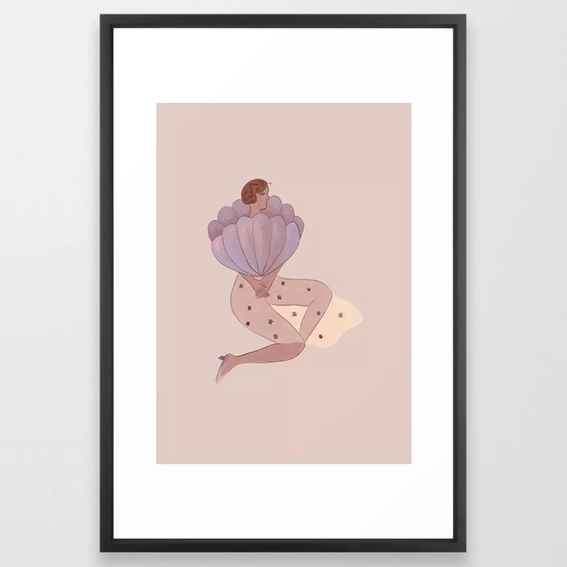 Anatomy Of An Introvert Framed Art Print by Isabelle Feliu - Vector Black - LARGE (Gallery)-26x38