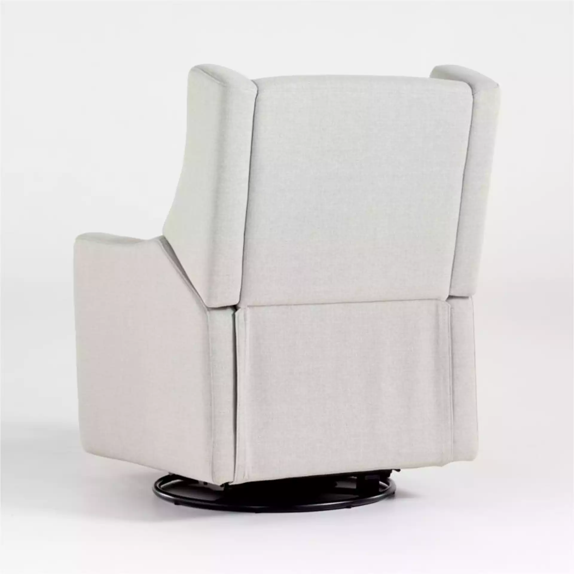 Babyletto Kiwi Gray Power Recliner in Eco-Performance Fabric, Twill