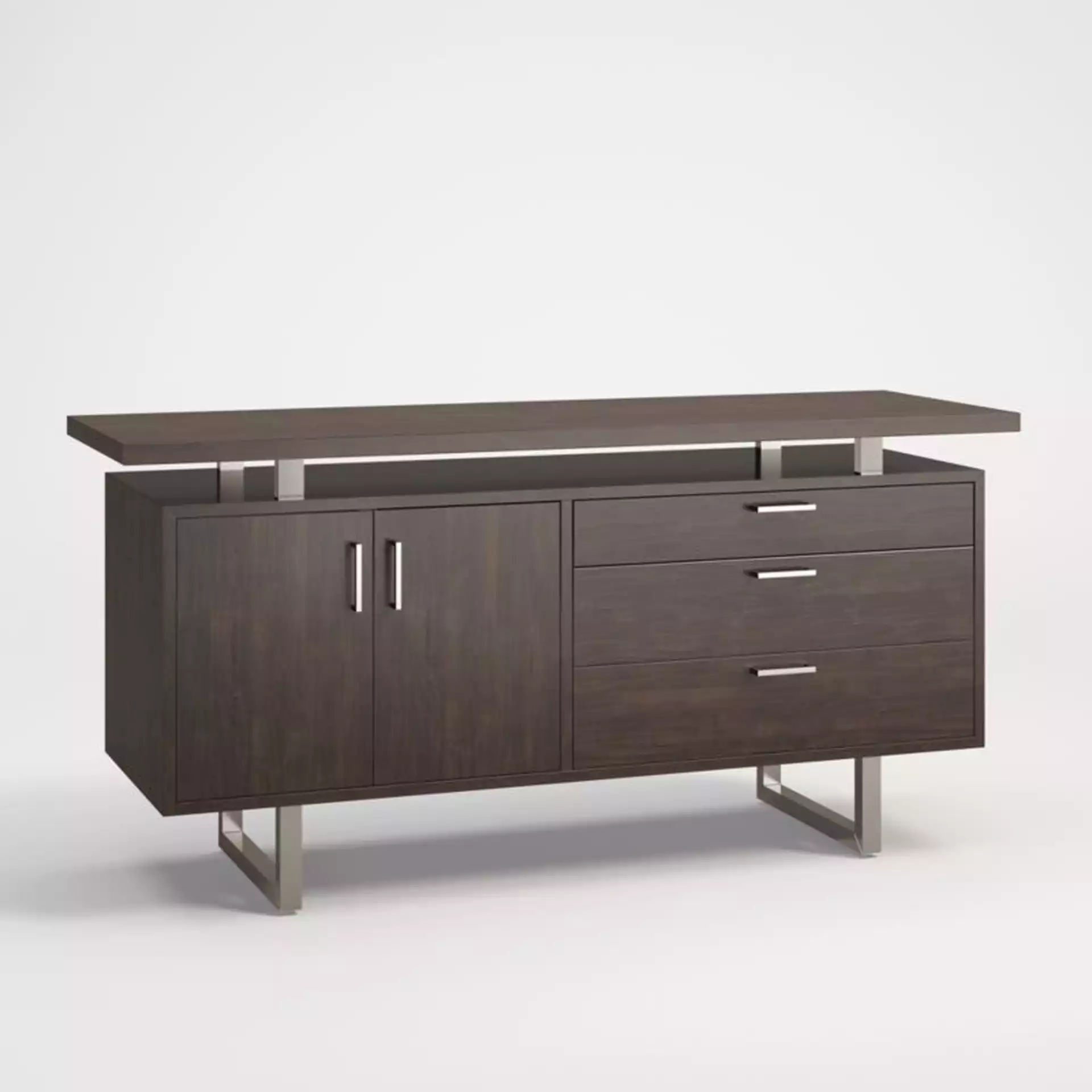Clybourn Charcoal Cherry Credenza