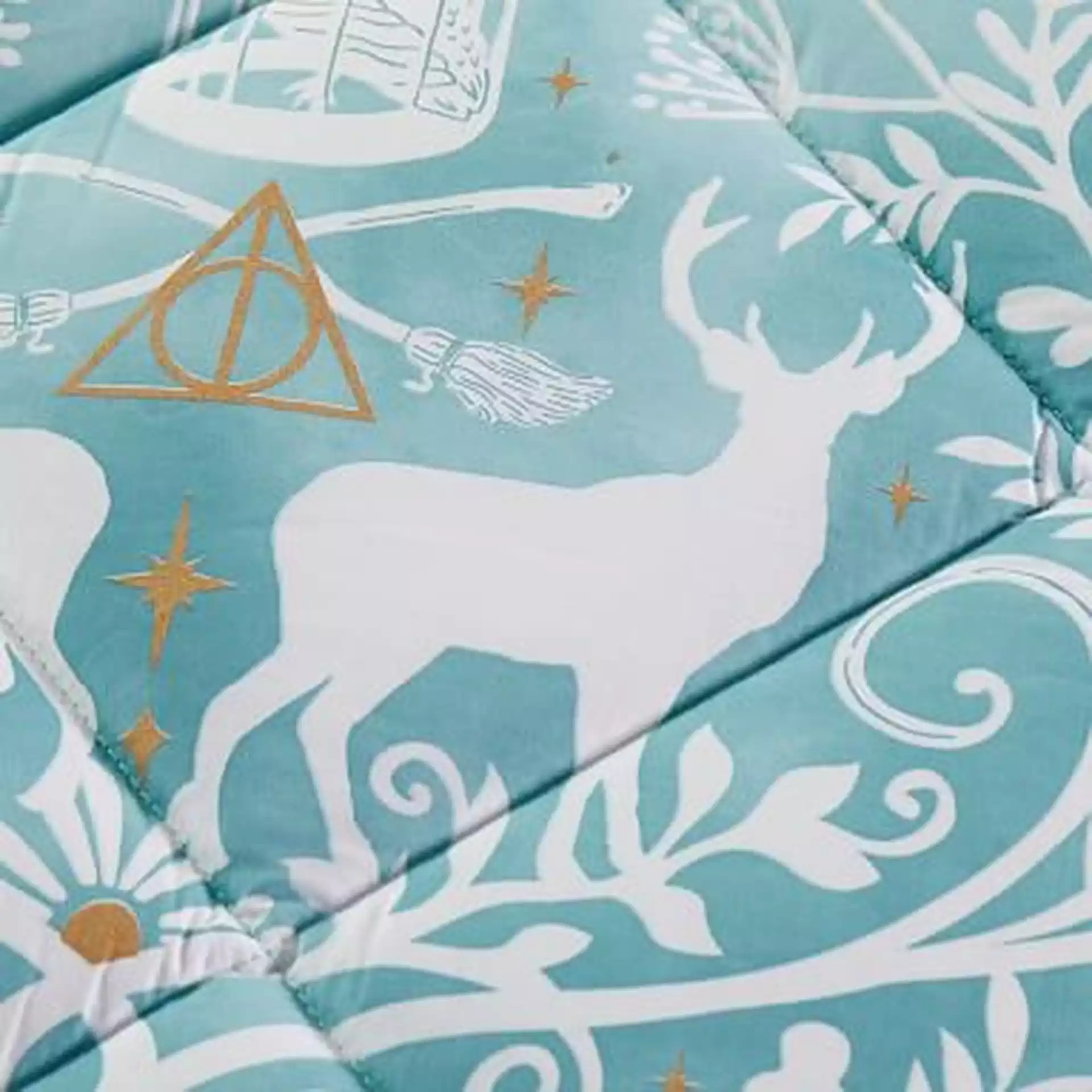 HARRY POTTER(TM) Magical Damask Comforter, Twin/Twin XL, Mystic Mint