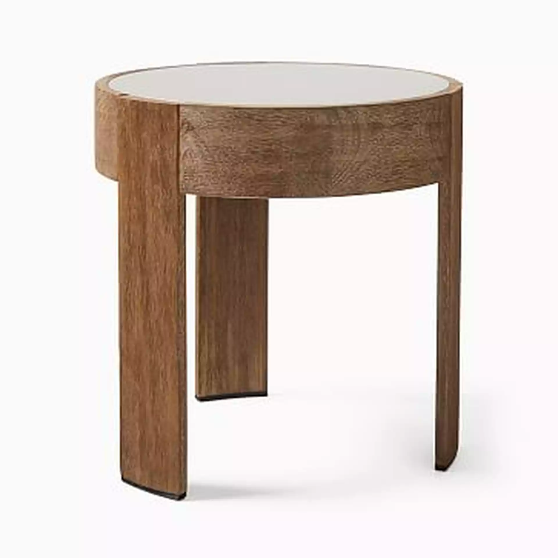 Portside Round Concrete Side Table, Concrete, (Set of 2)