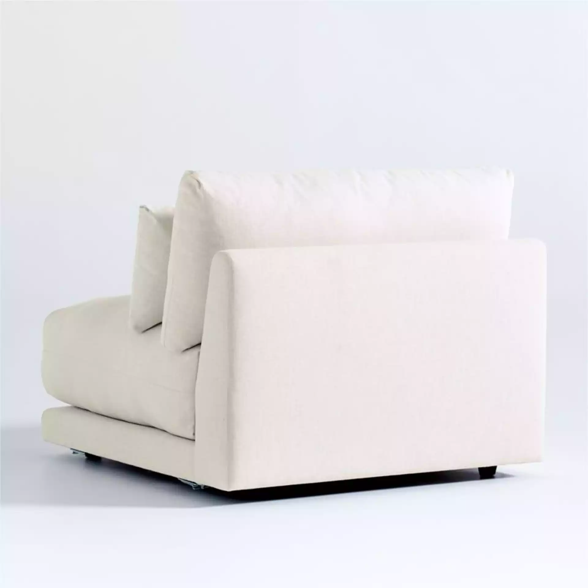 Plush Modular Armless Chair