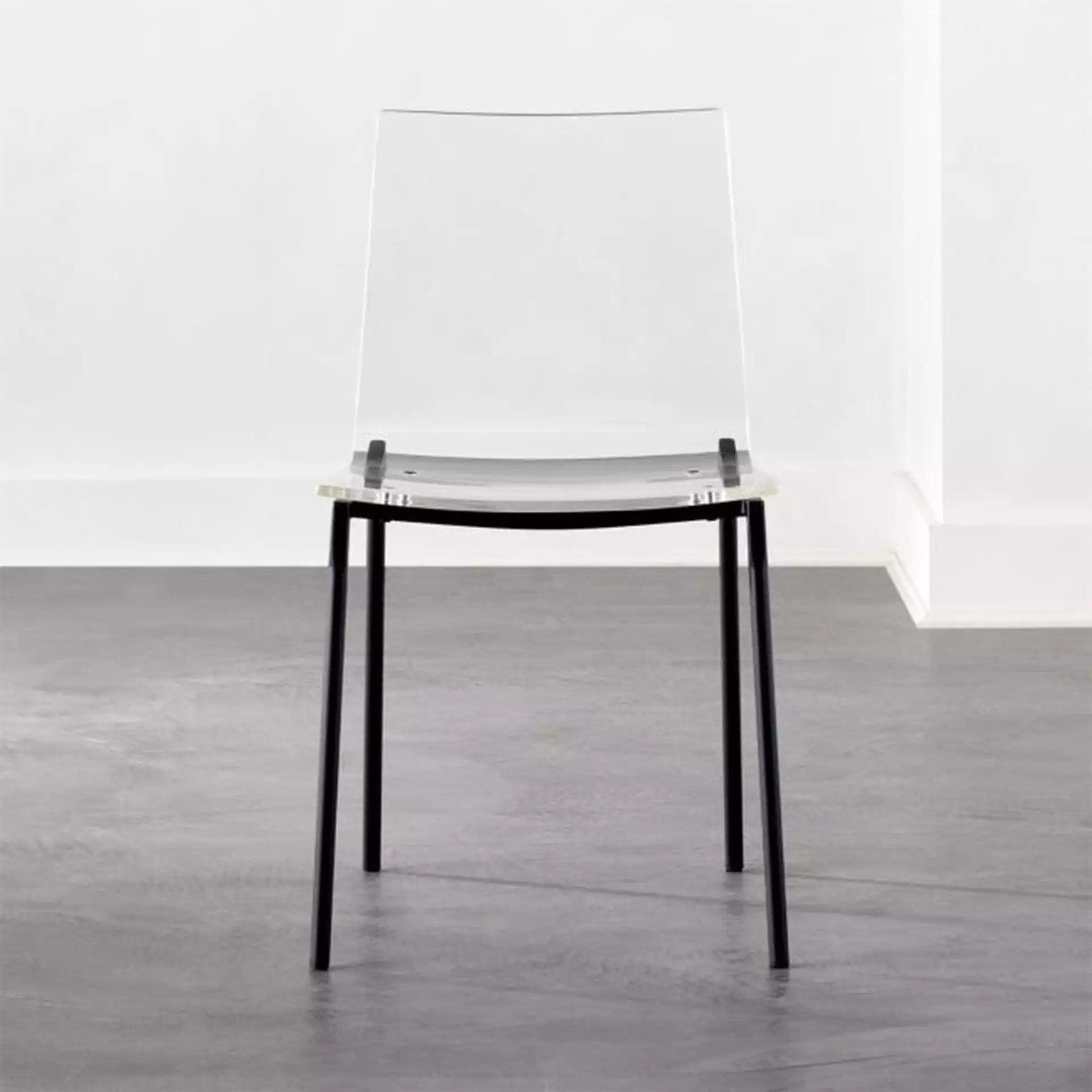Chiaro Clear Chair Black