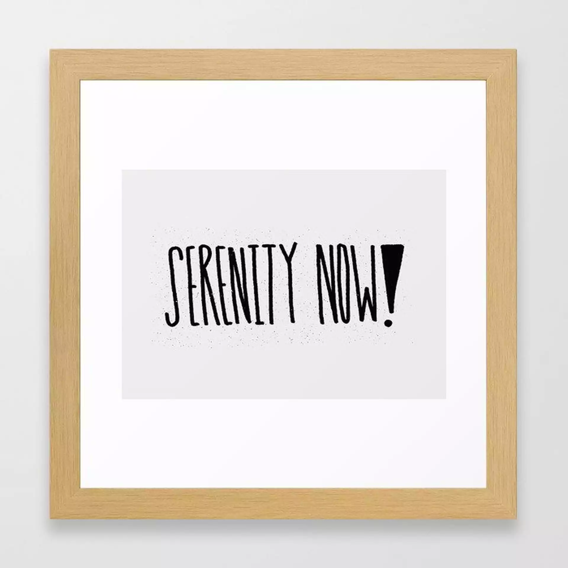 Serenity Now! Framed Art Print by Leah Flores - Conservation Natural - X-Small-12x12