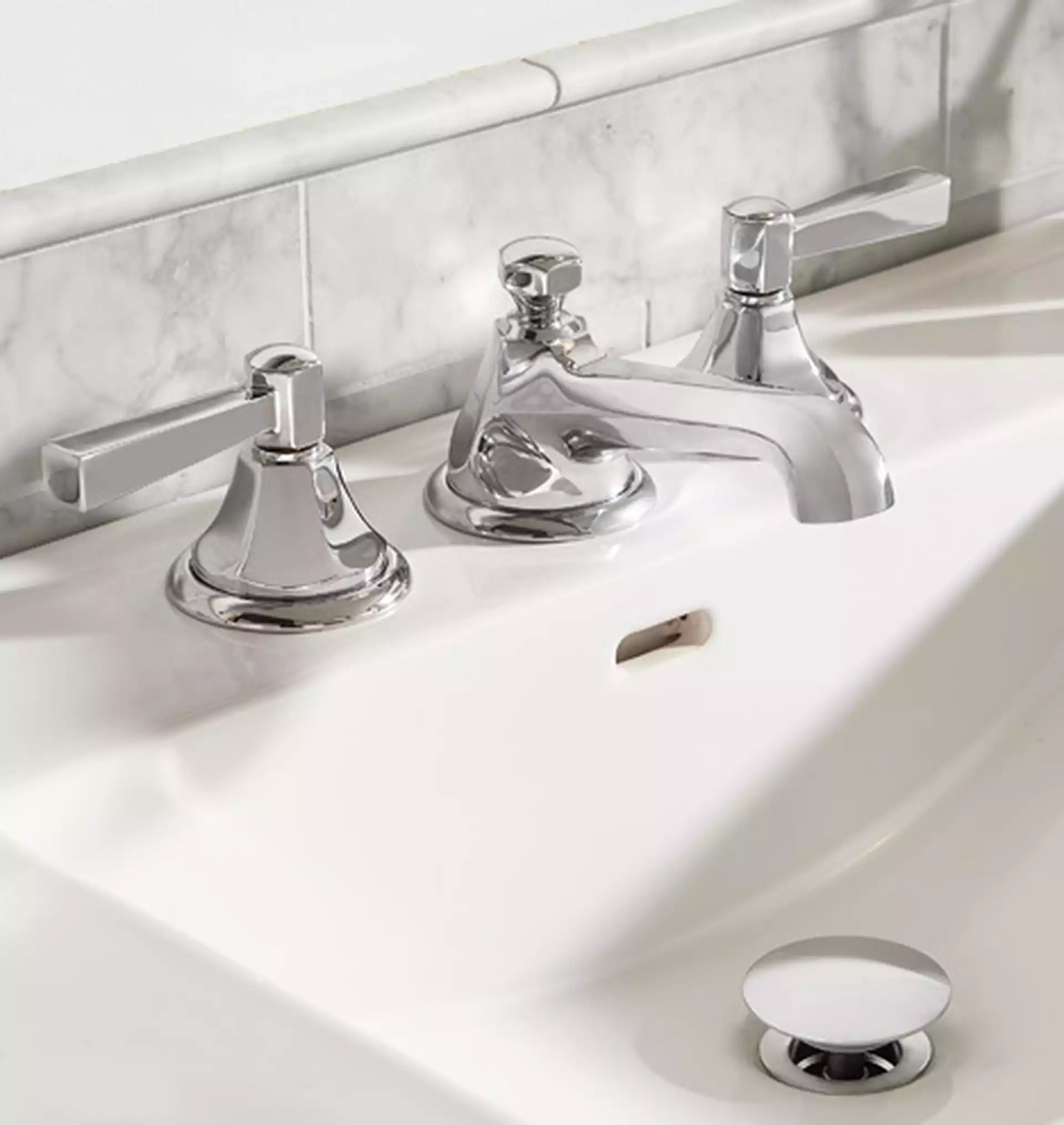 Canfield Lever Handle Widespread Bathroom Faucet