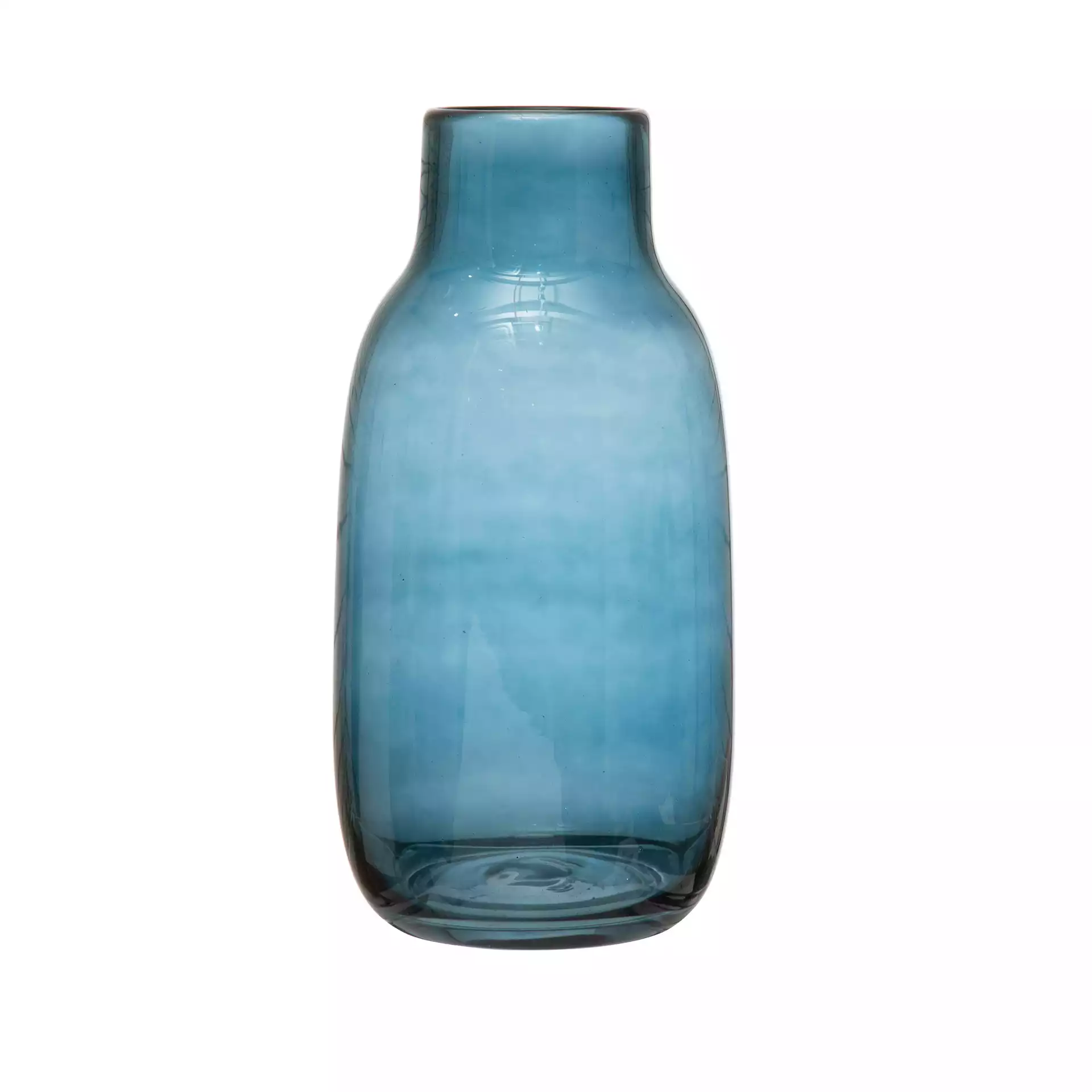 Glass Vase, Blue
