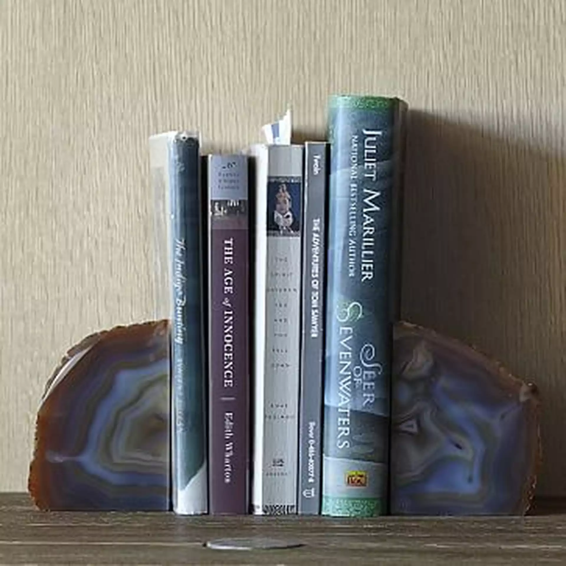 Agate Bookend, Green
