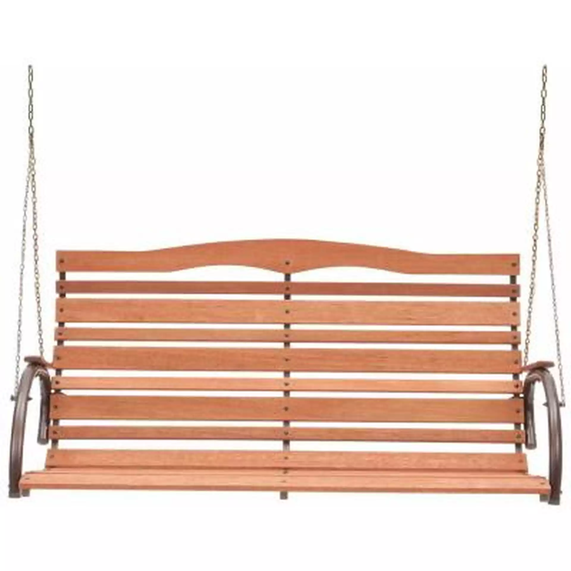 Jack Post Country Garden Hardwood High Back Patio Swing Seat with Chains